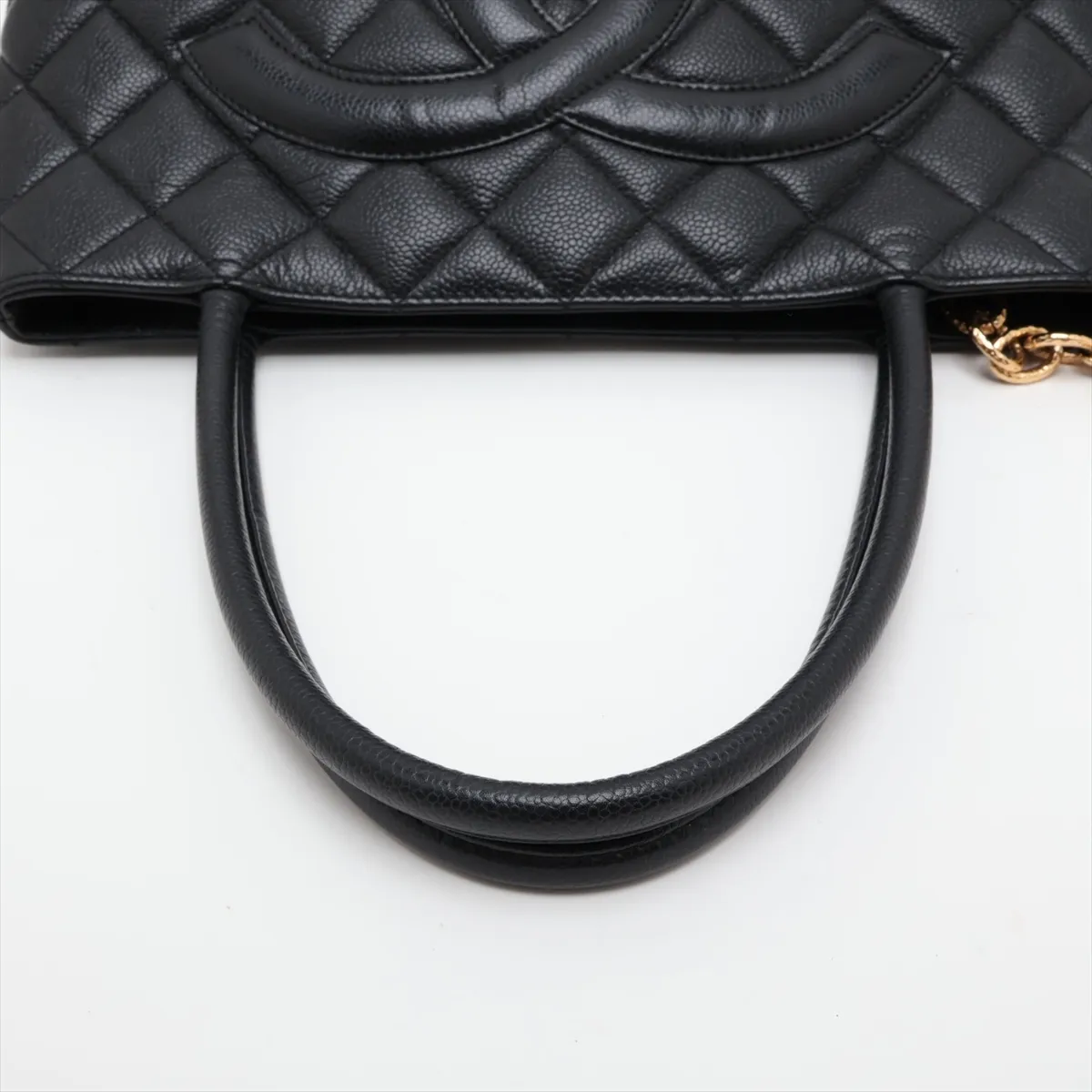 Reissue Caviar Skin Tote Bag, Black with Gold Hardware, 8417279, Series 8 — view 5