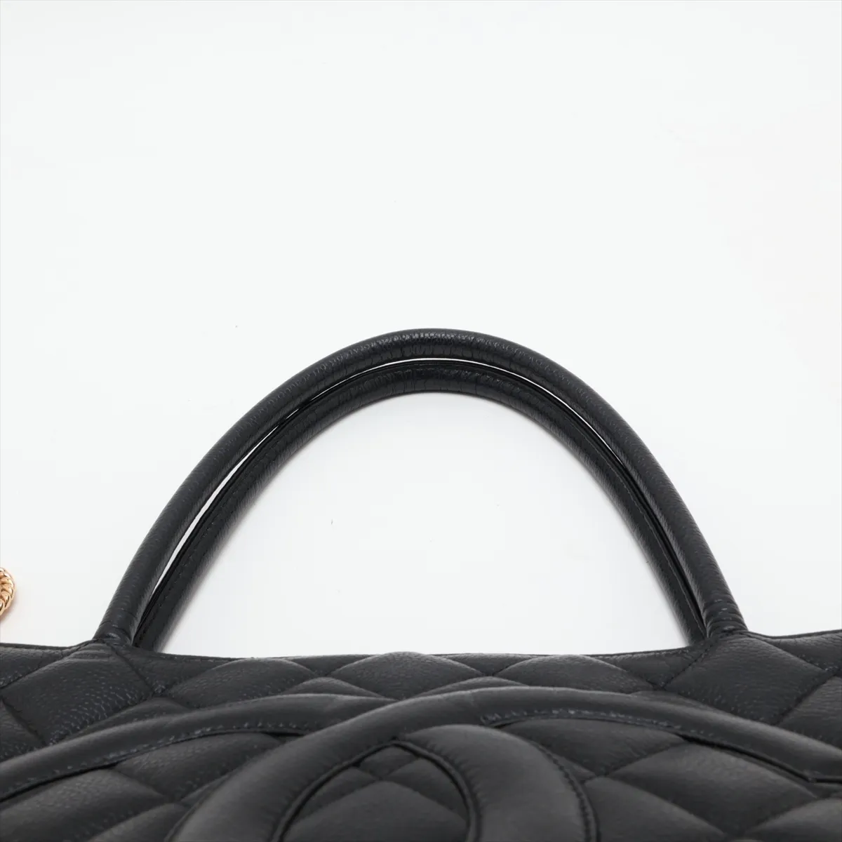 Reissue Caviar Skin Tote Bag, Black with Gold Hardware, 8417279, Series 8 — view 6