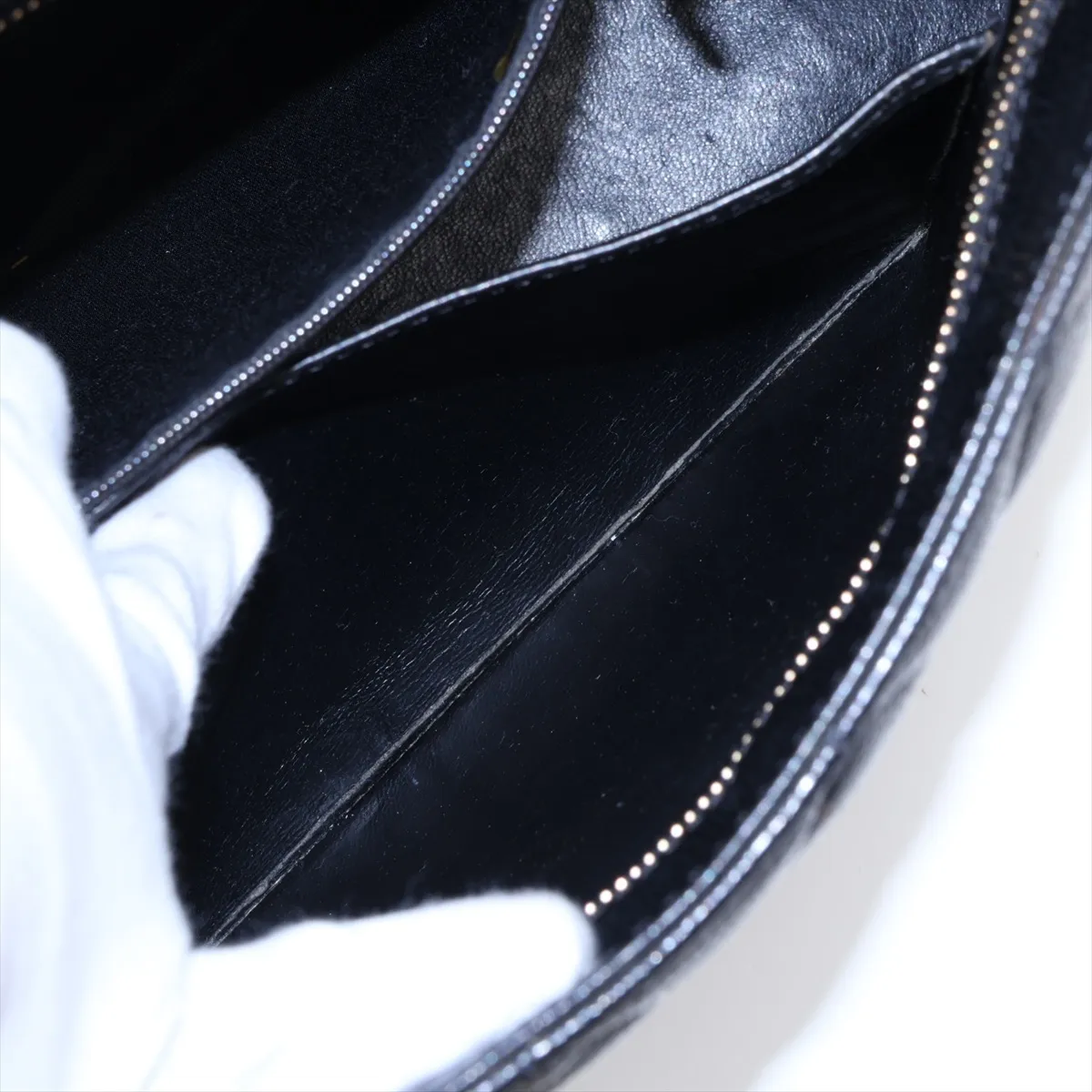 Reissue Caviar Skin Tote Bag, Black with Gold Hardware, 8417279, Series 8 — view 9