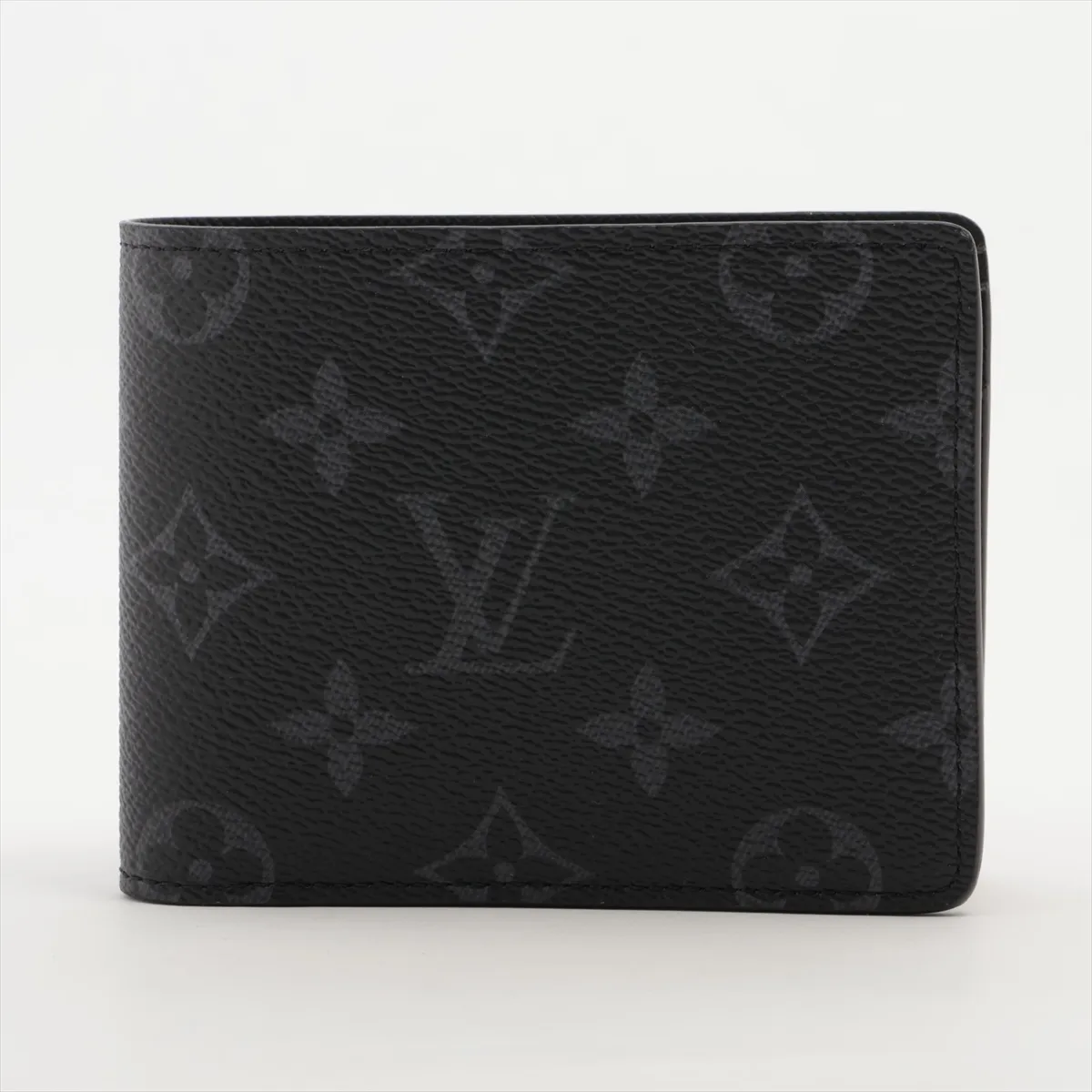 Monogram Eclipse Portefeuille Multiple M61695 Black Compact Wallet (RFID detected)