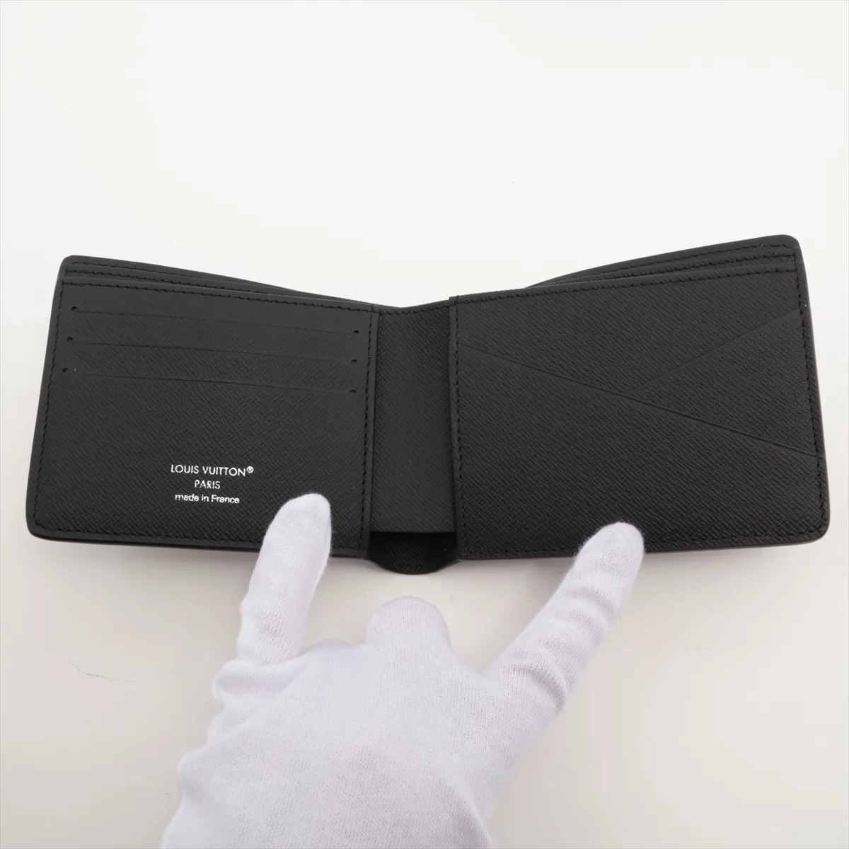 Monogram Eclipse Portefeuille Multiple M61695 Black Compact Wallet (RFID detected) — view 3