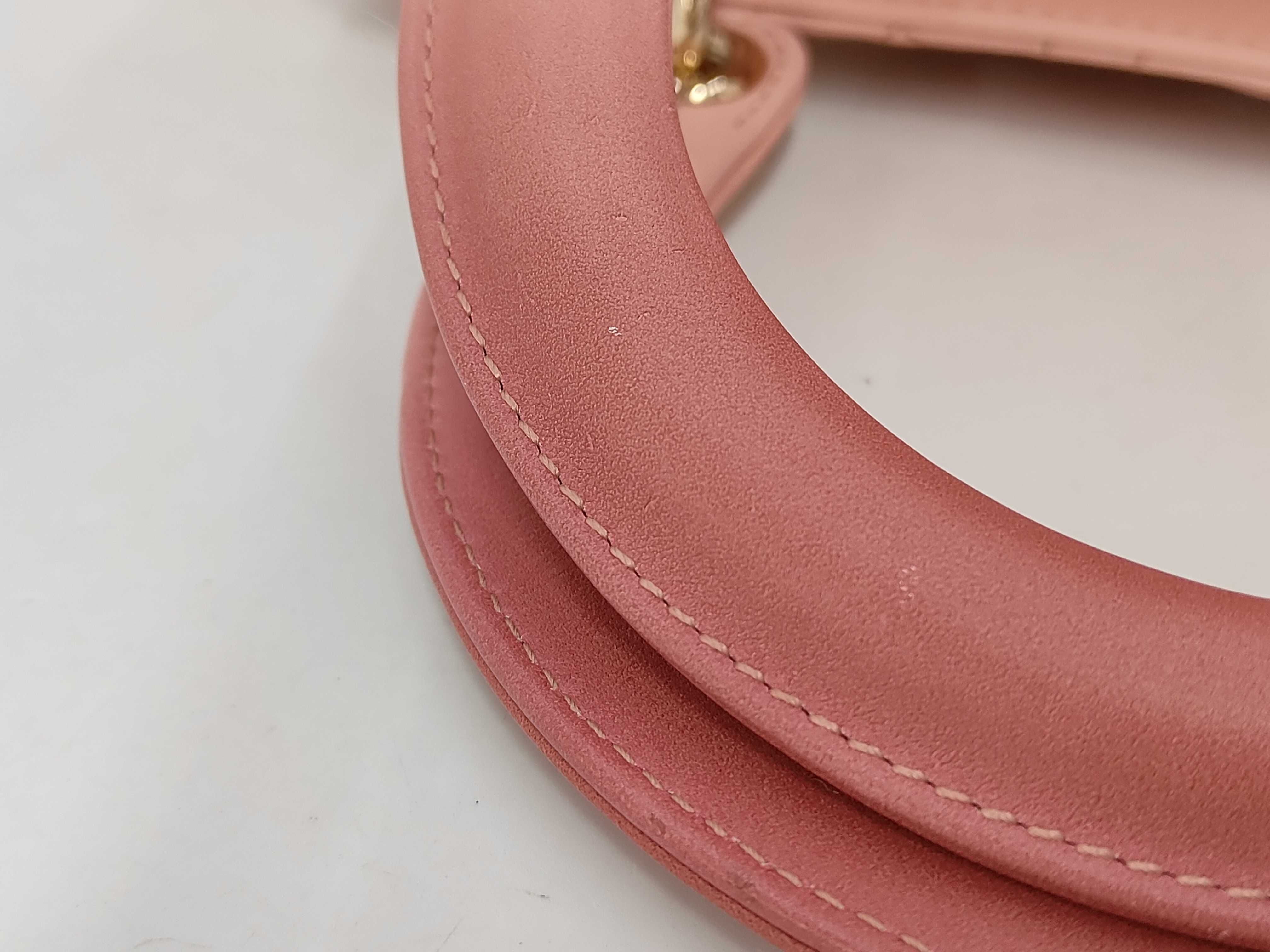 Cannage Lady Dior Leather 2-Way Handbag Pink Handbag — view 5