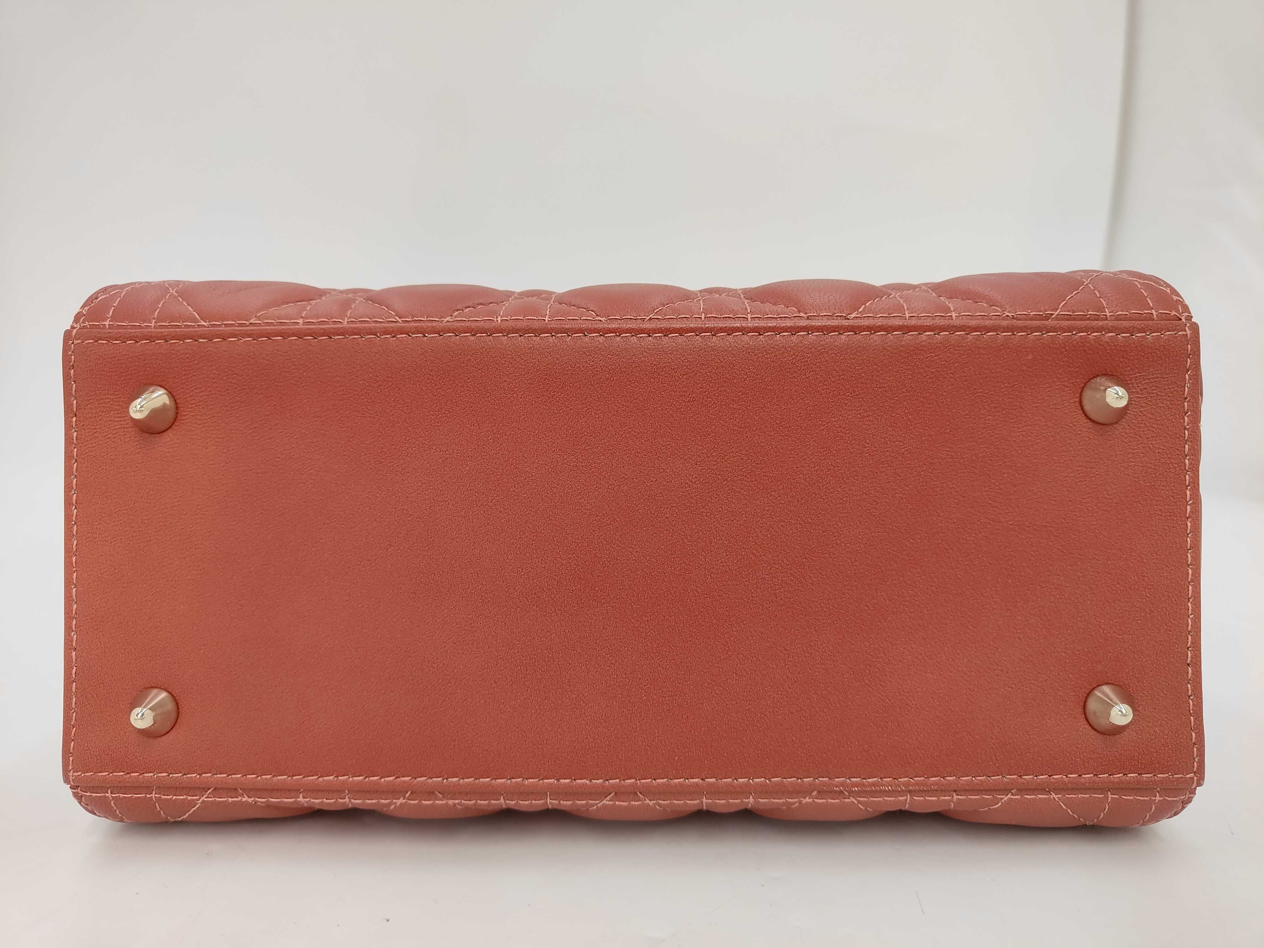 Cannage Lady Dior Leather 2-Way Handbag Pink Handbag — view 7