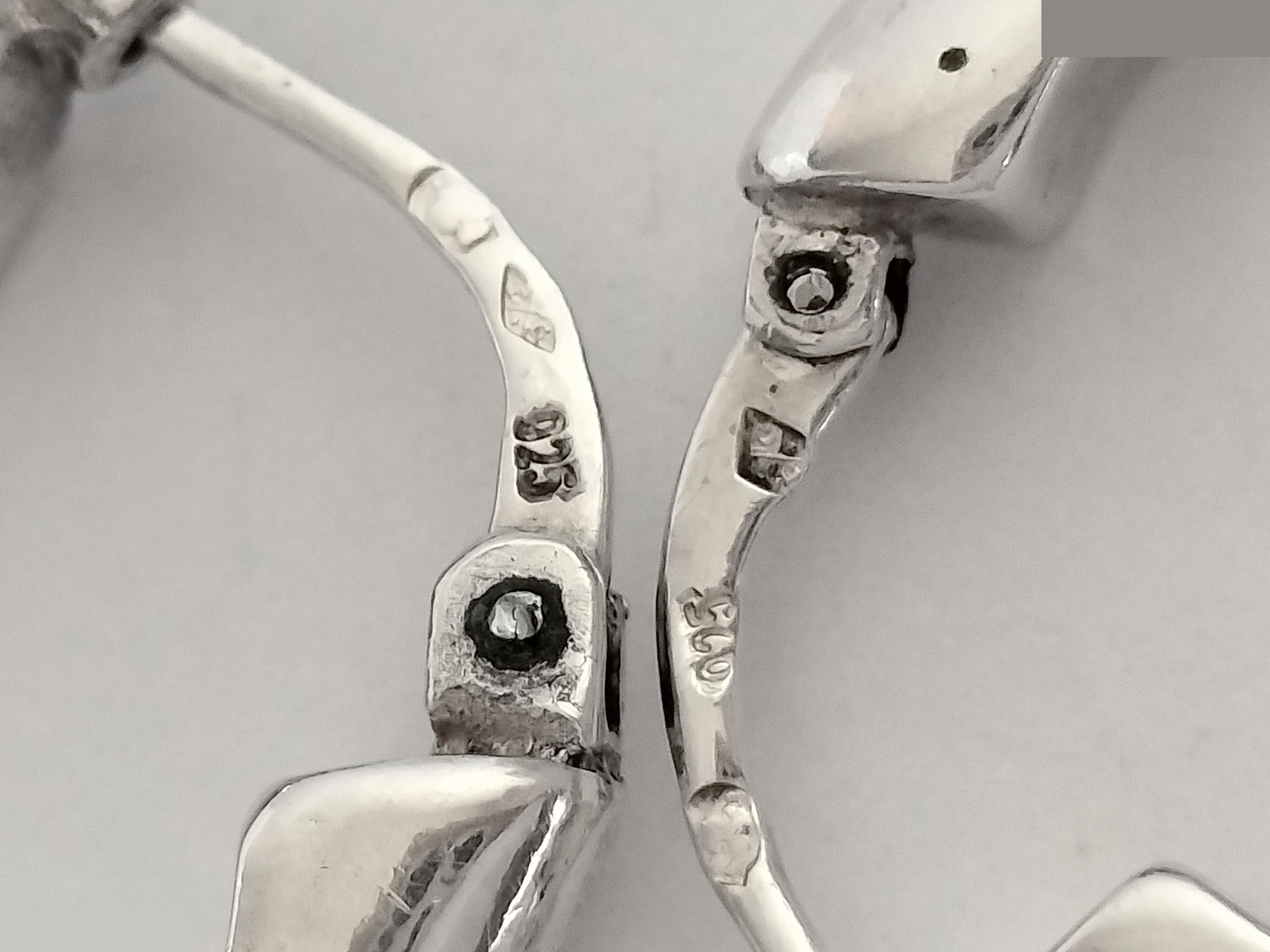 Logo 925/15.3g Silver Earrings — view 3