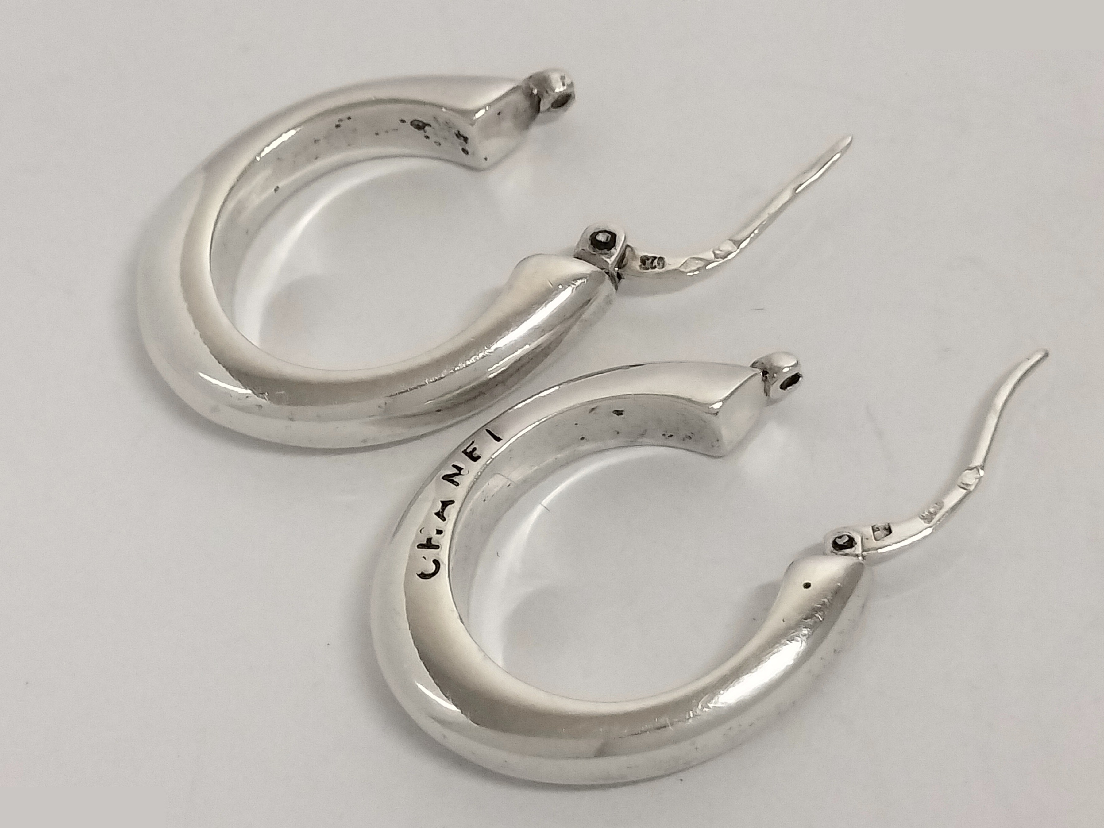 Logo 925/15.3g Silver Earrings — view 5