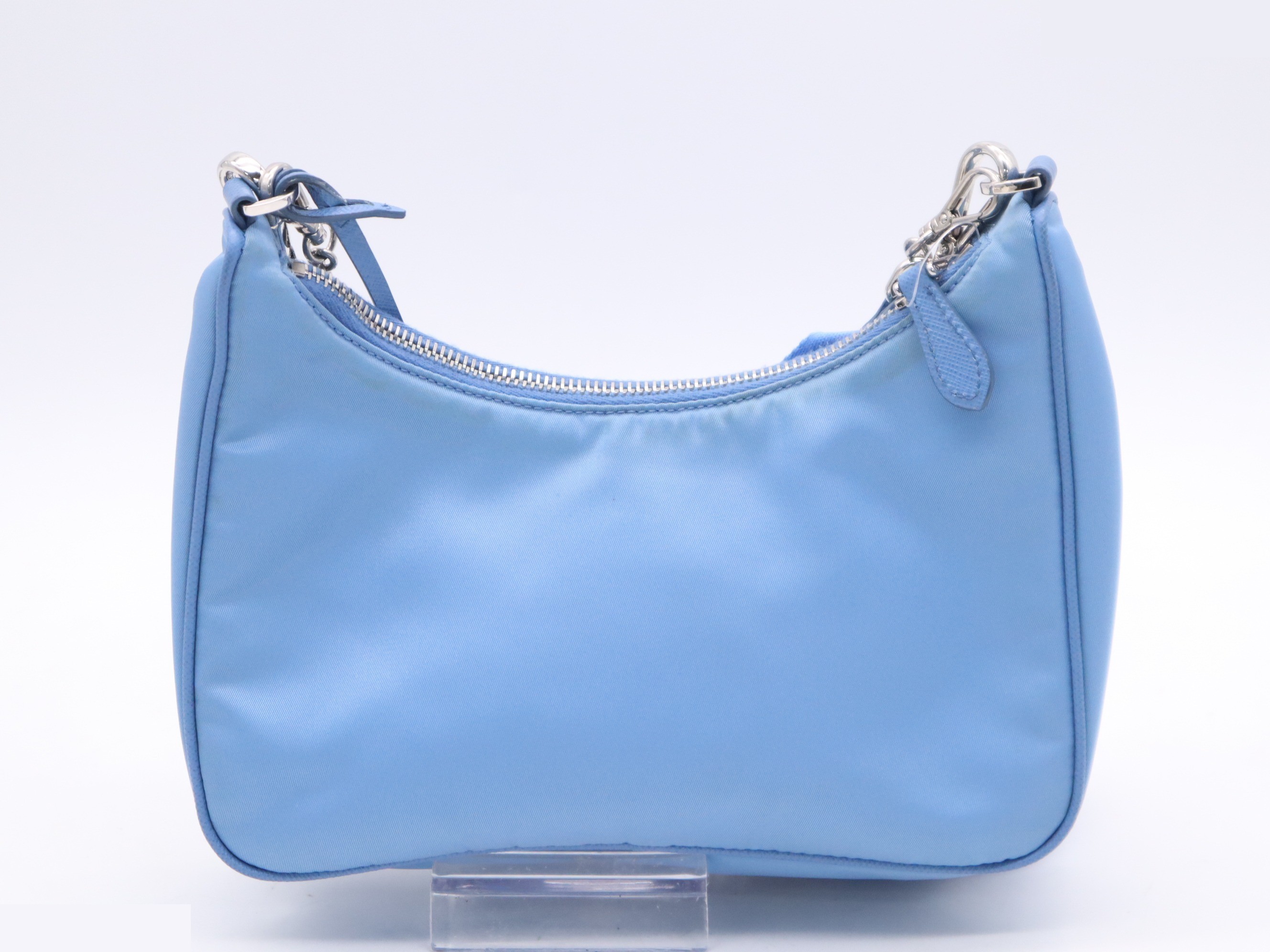 Nylon Chain Handle Bag Re-Edition 2005 Blue — view 2