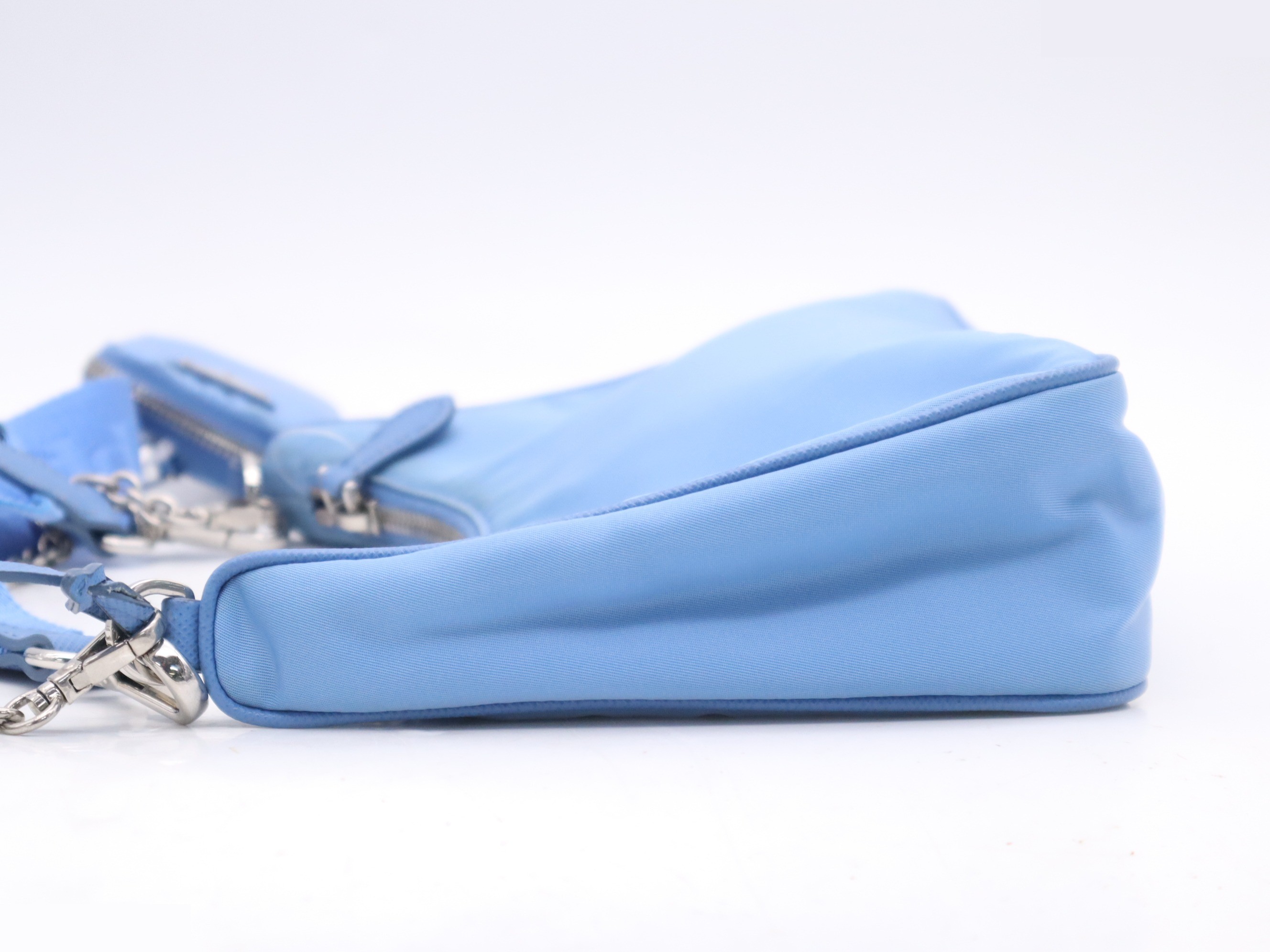 Nylon Chain Handle Bag Re-Edition 2005 Blue — view 3