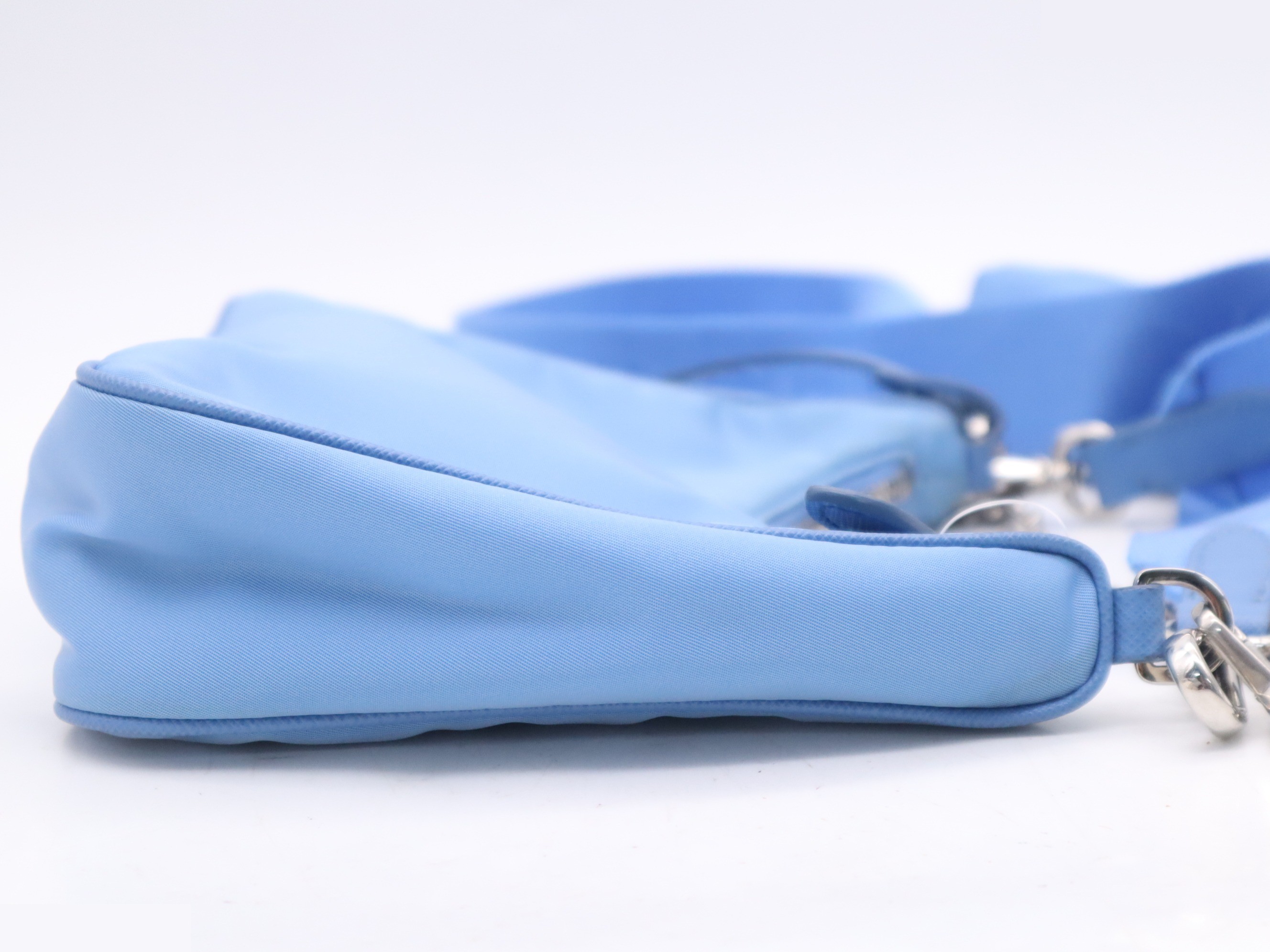 Nylon Chain Handle Bag Re-Edition 2005 Blue — view 5
