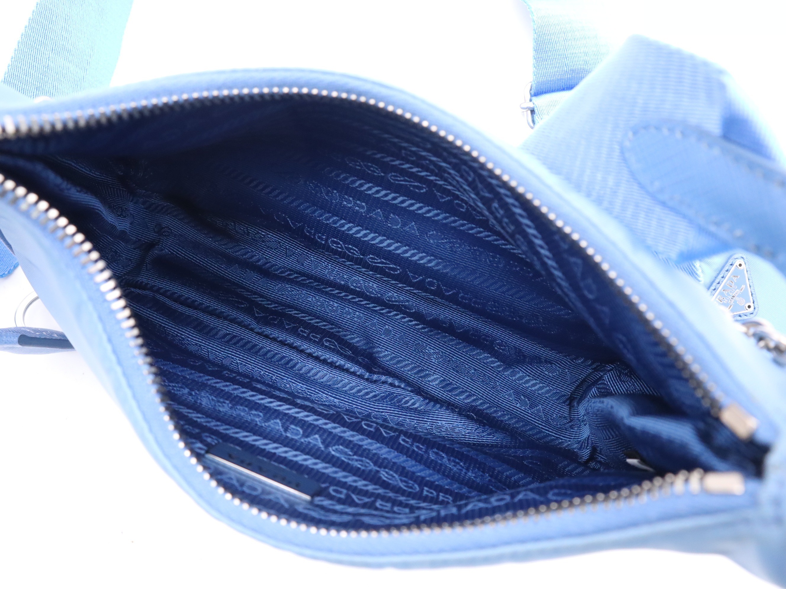 Nylon Chain Handle Bag Re-Edition 2005 Blue — view 6
