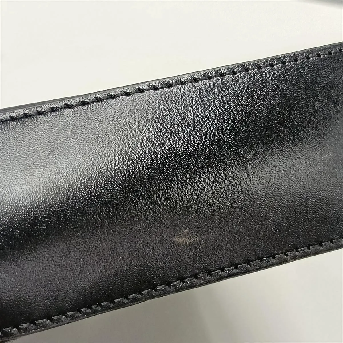 Leather Shoulder Bag, Black — view 11