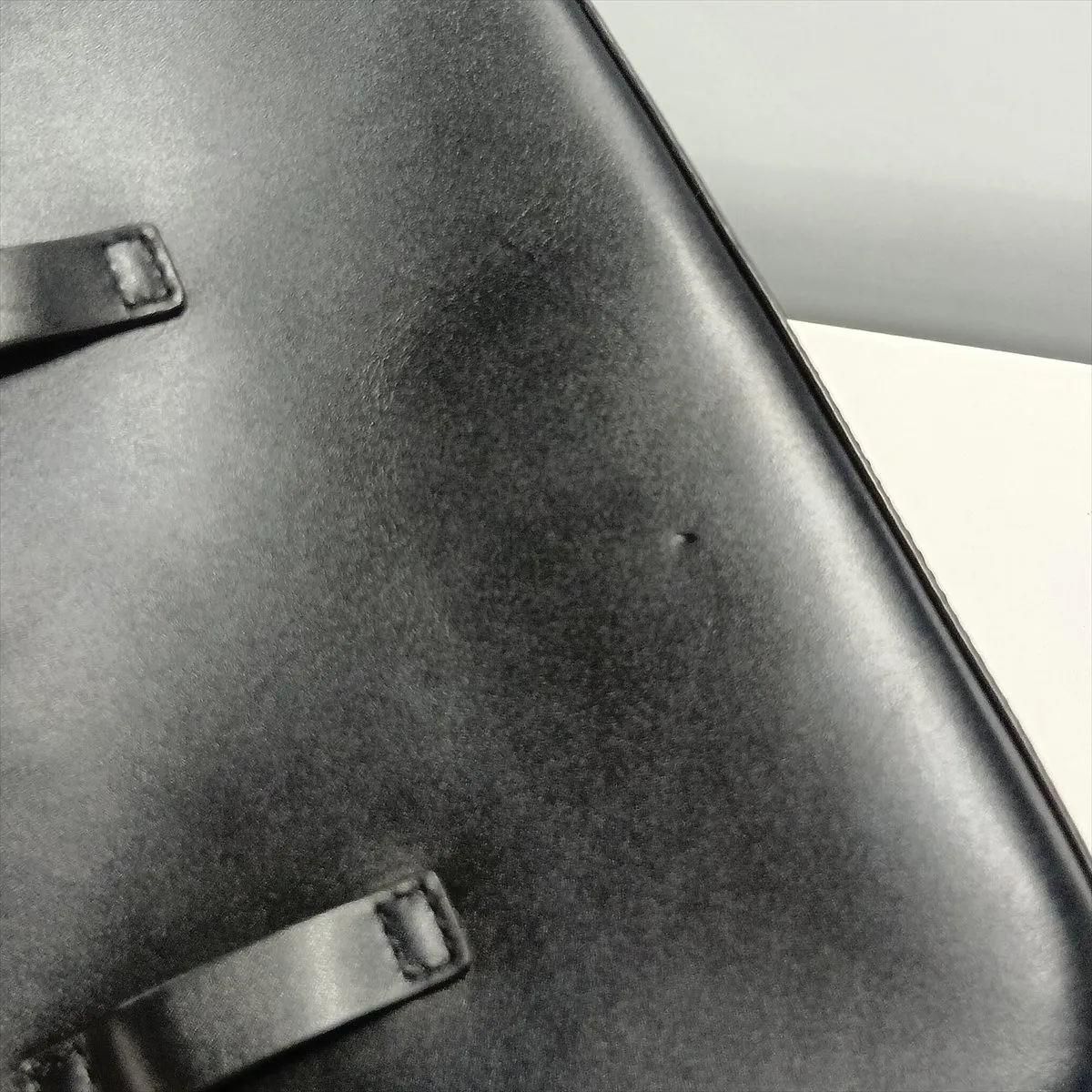 Leather Shoulder Bag, Black — view 13
