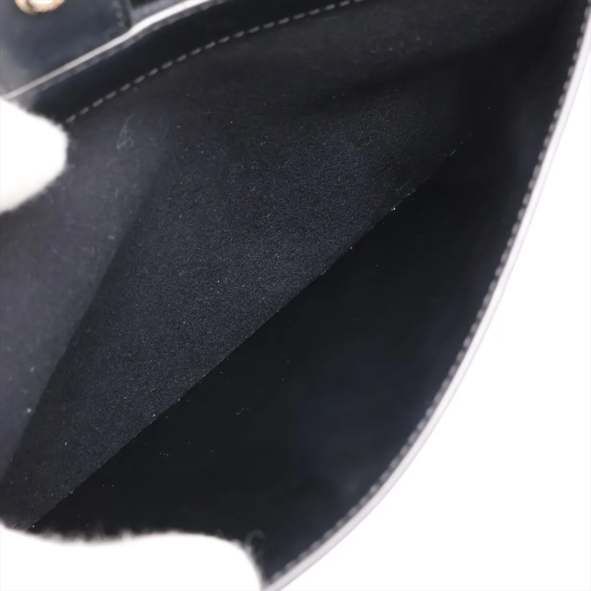 Leather Shoulder Bag, Black — view 7