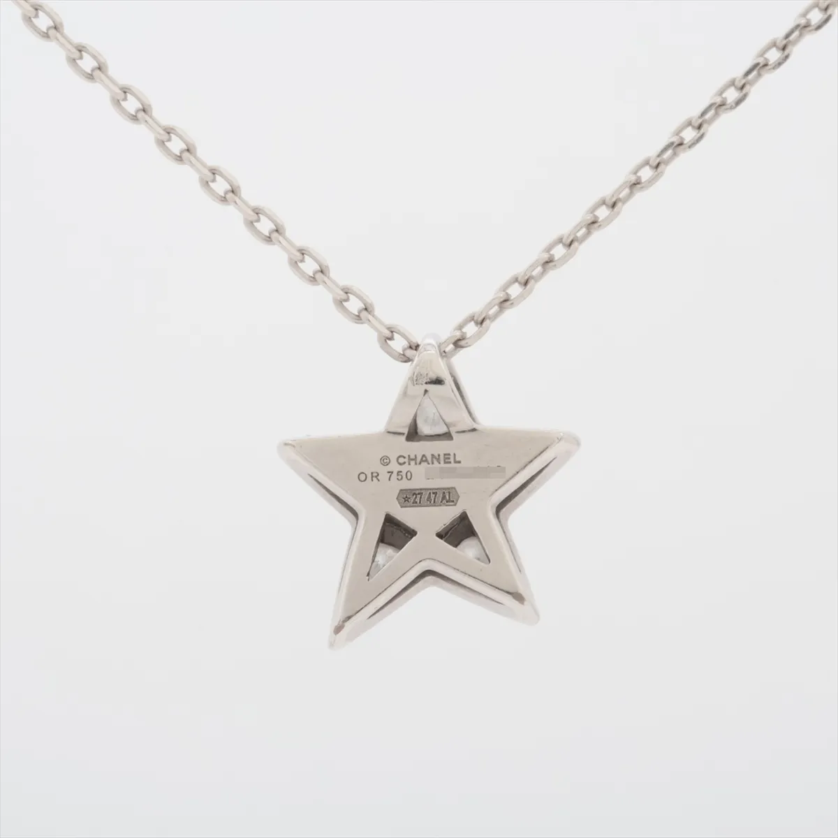 Comet Diamond Necklace 750(WG) 4.3g 21R4419 No chain brand stamp — view 2