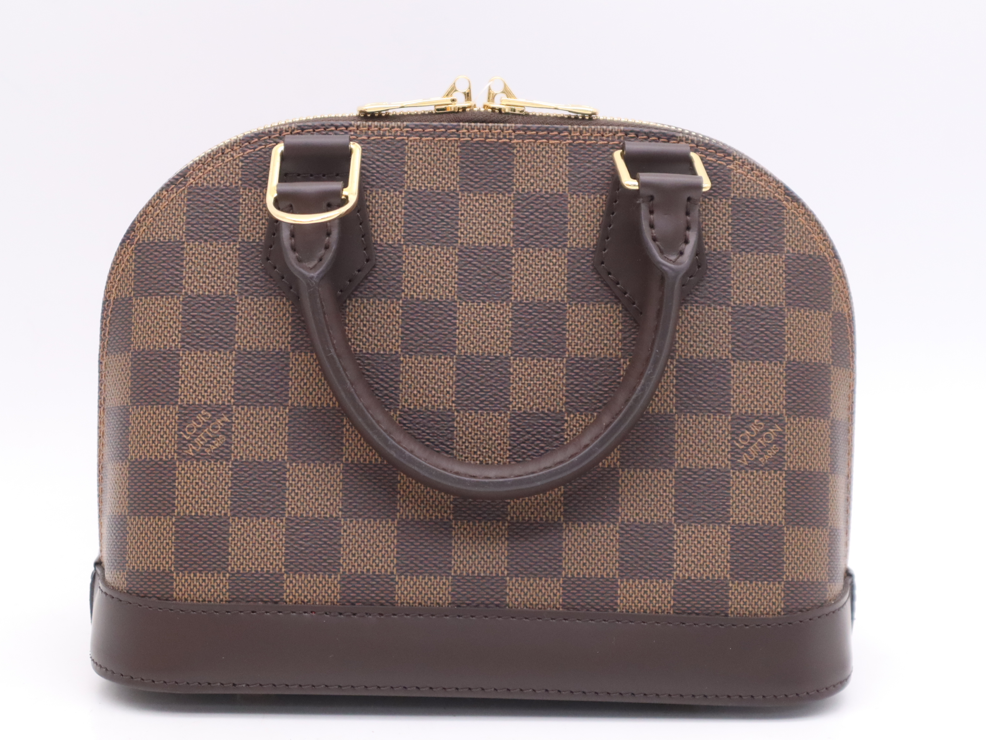 N41221 Damier Alma BB Handbag with Shoulder Strap, 2 Keys, Clochette, Dust Bag, and Box. — view 2