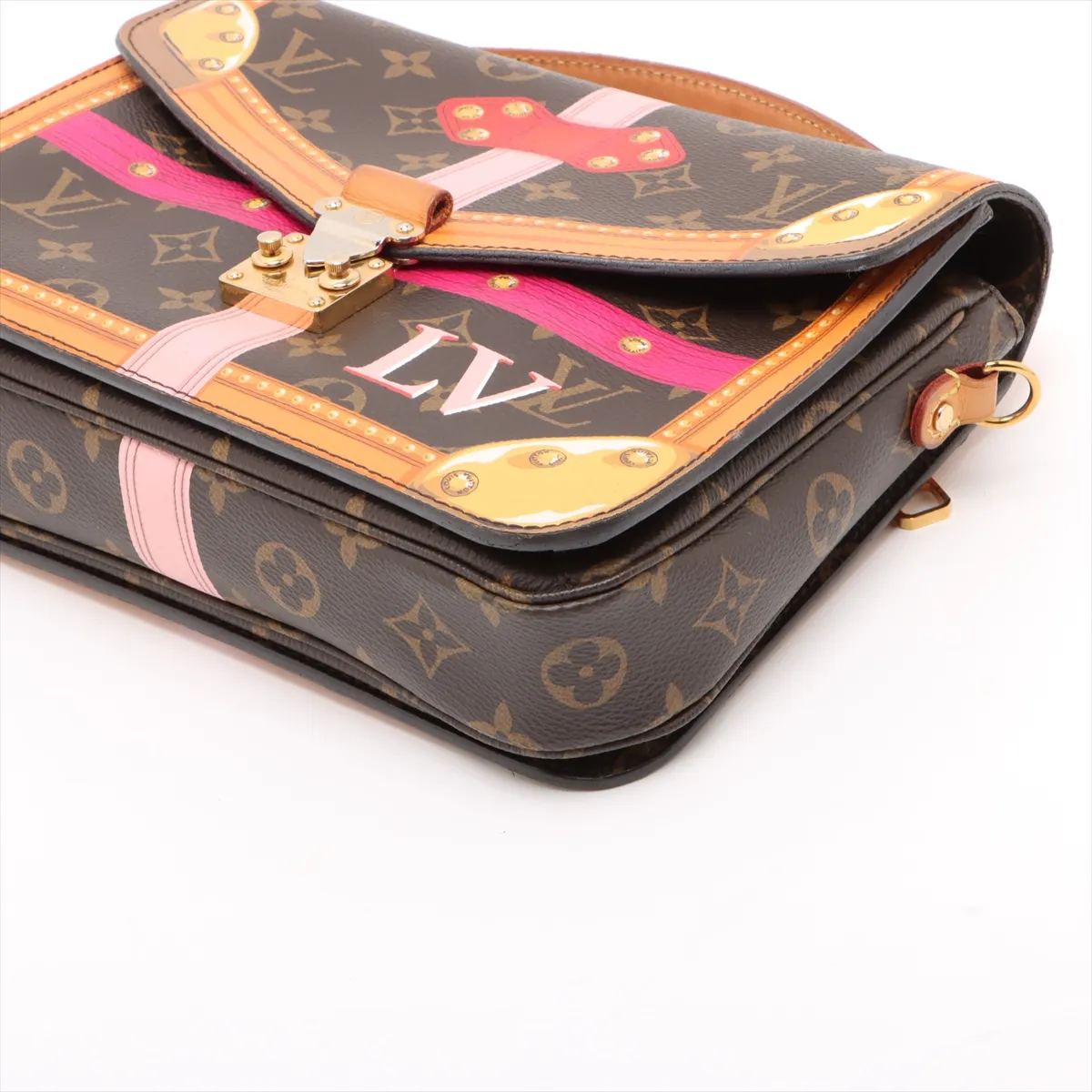 Monogram Summer Trunk Pochette Metis M43628 DR0198 Brown — view 3