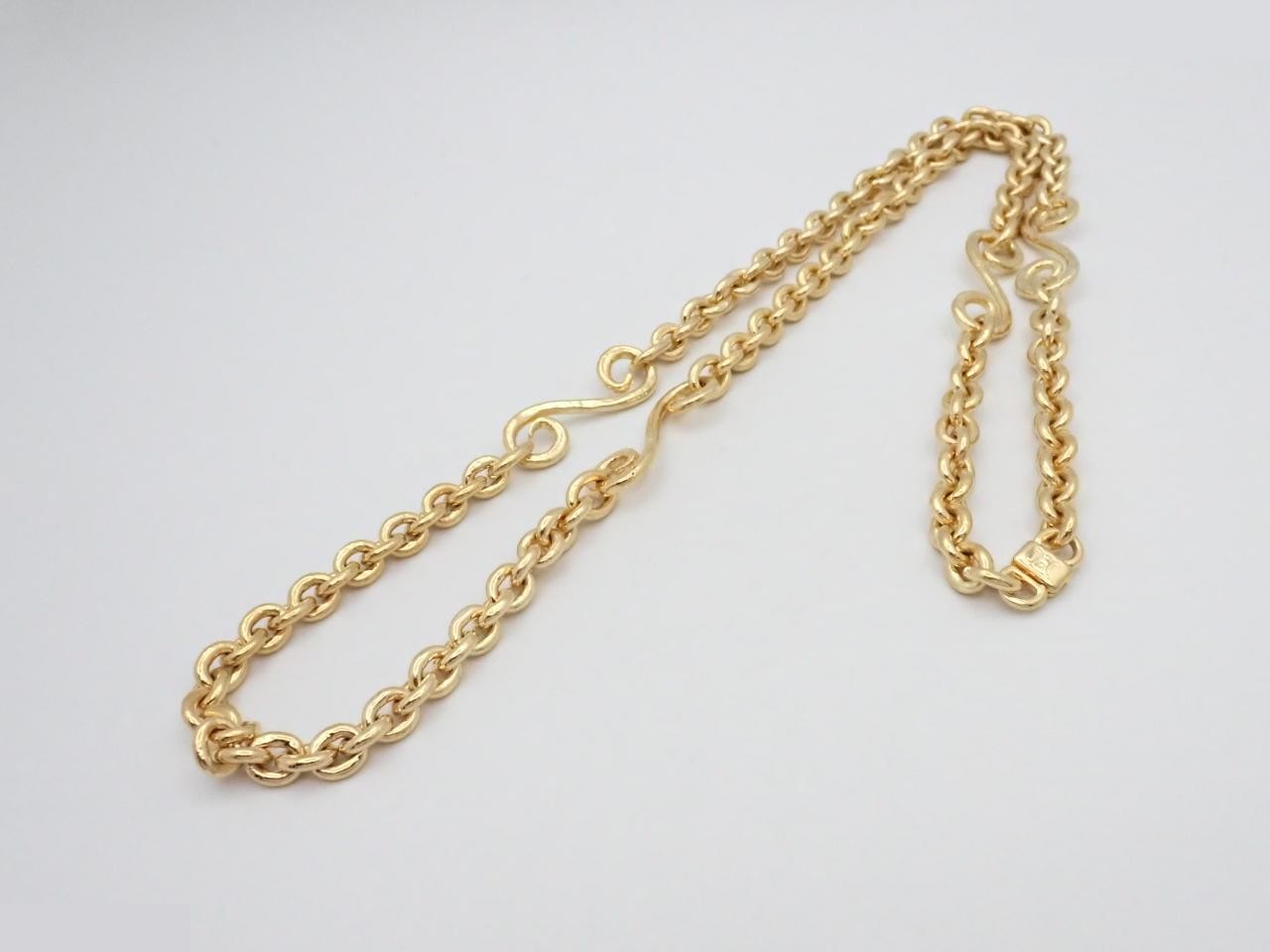 Logo Big Chain Necklace, Neck Circumference Approx. 92cm — view 3