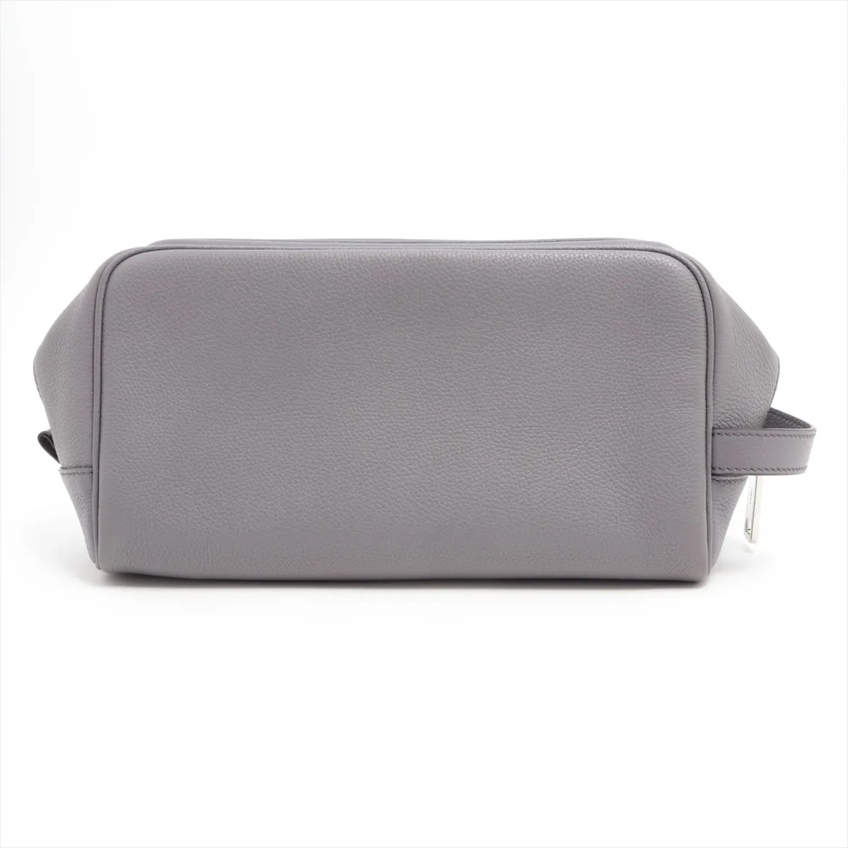 7AS378 Leather Pouch Gray — view 2