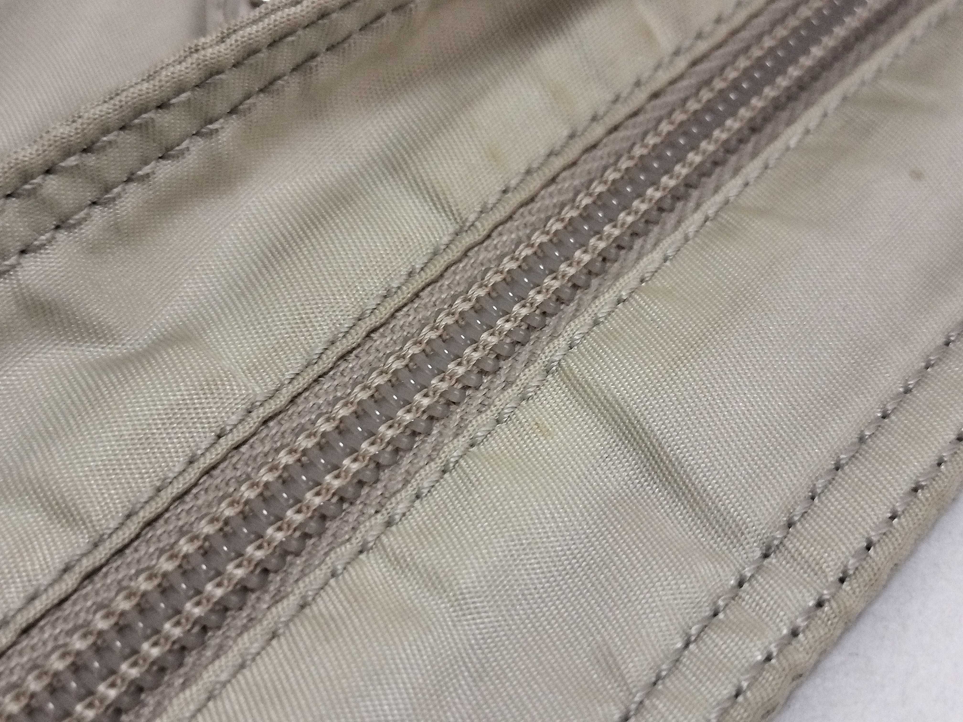 Nylon Shoulder Bag, Beige — view 6