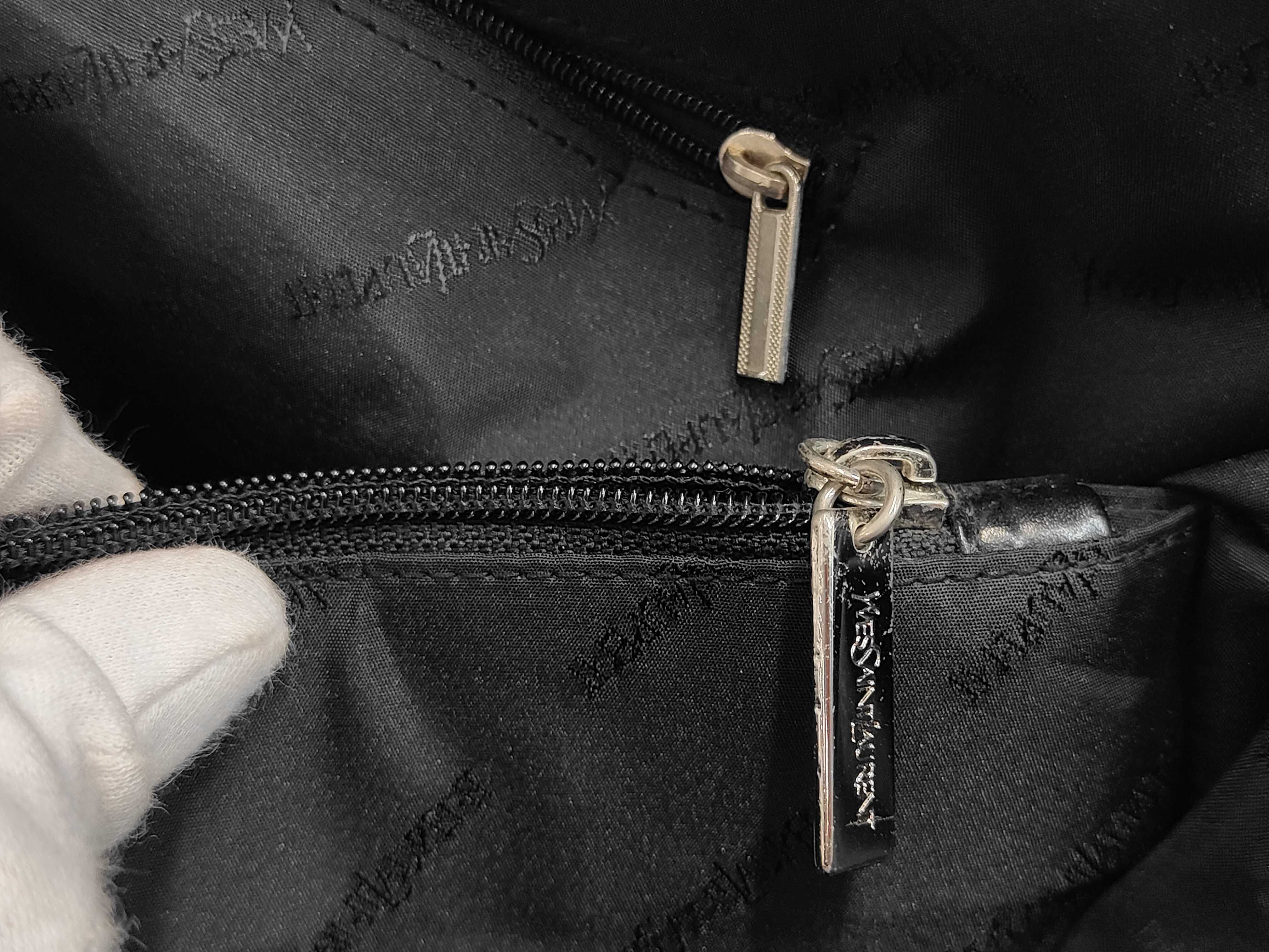 Calf Leather Tote Bag, Black Tote Bag — view 9