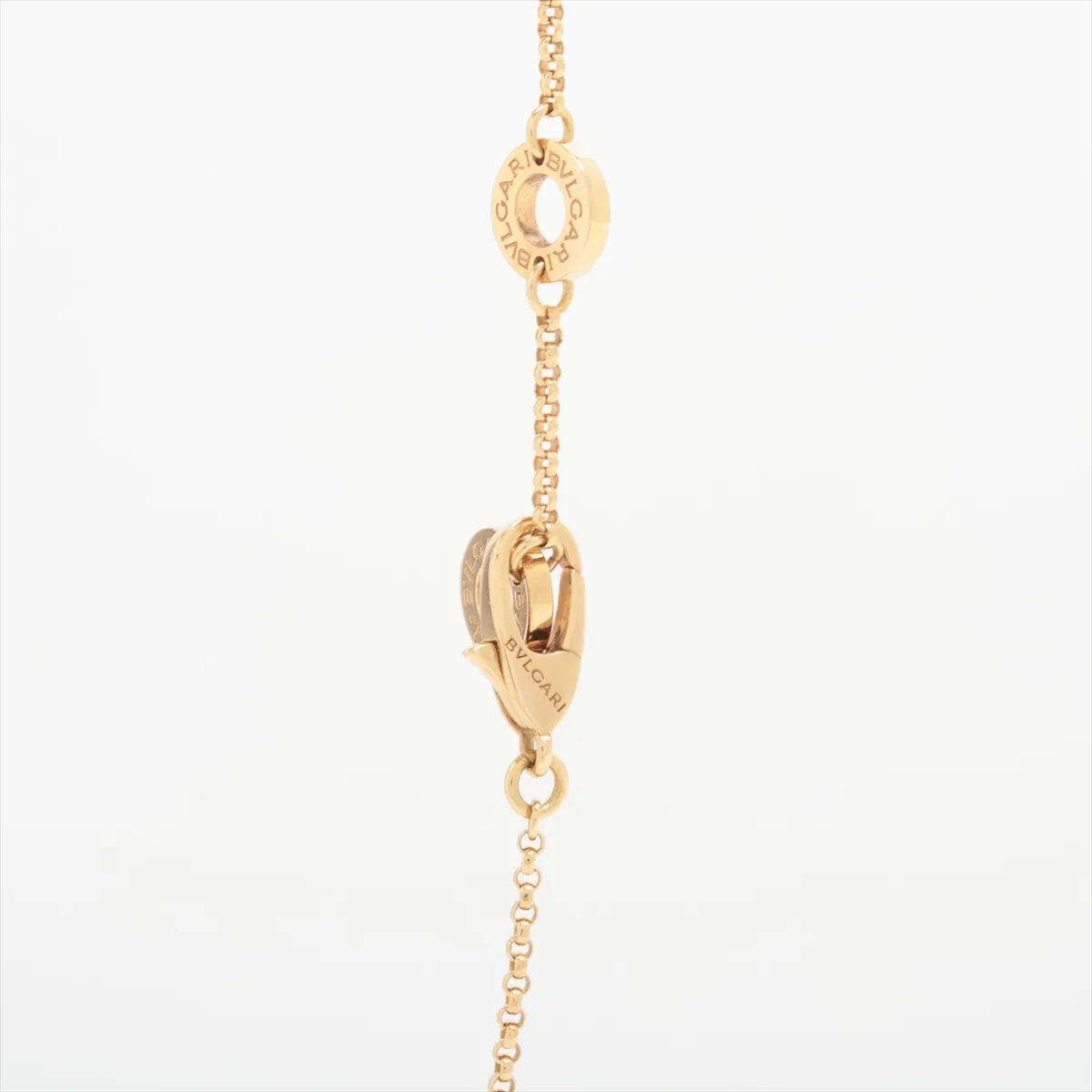 Onyx Necklace 750 (YG) 6.0g NKR9YL Small chip on stone, — view 3