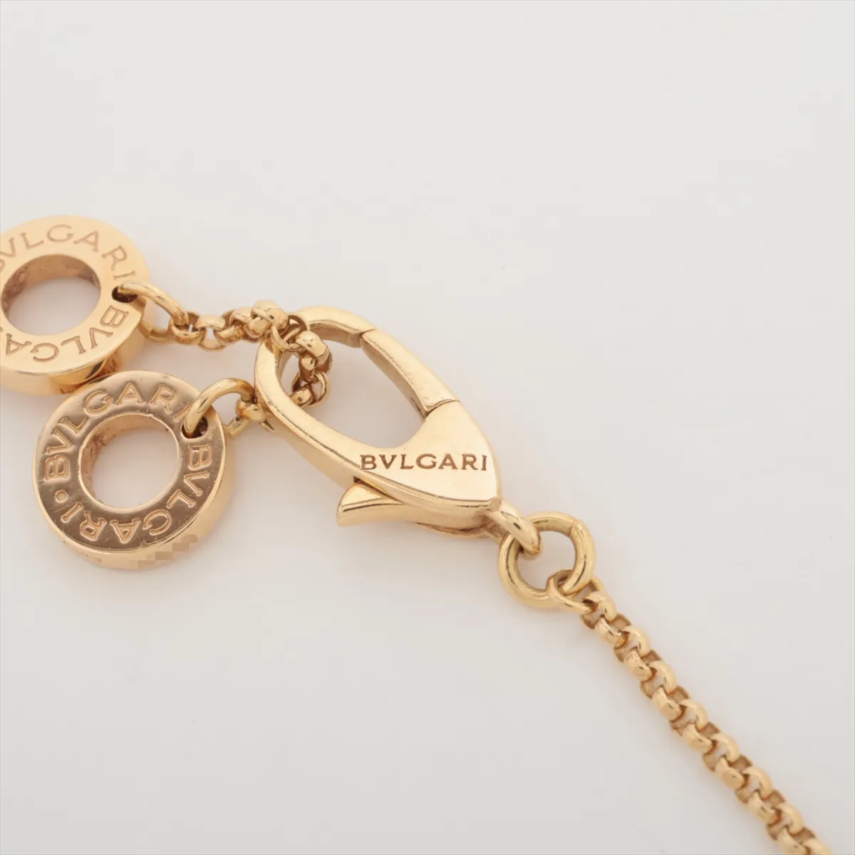 Onyx Necklace 750 (YG) 6.0g NKR9YL Small chip on stone, — view 4