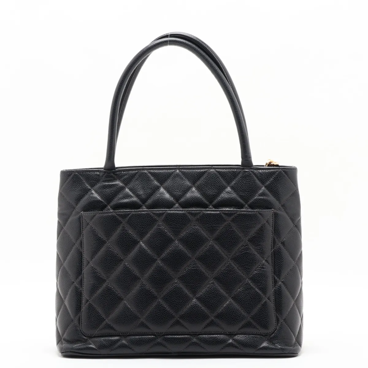 Reissue Caviar Skin Tote Bag, Black with Gold Hardware, 5421333, Series 5 — view 2