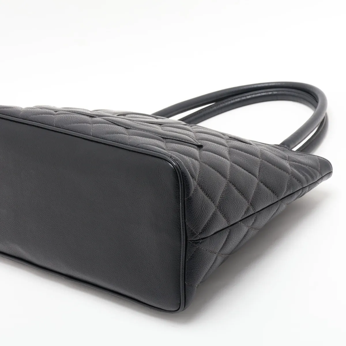 Reissue Caviar Skin Tote Bag, Black with Gold Hardware, 5421333, Series 5 — view 3