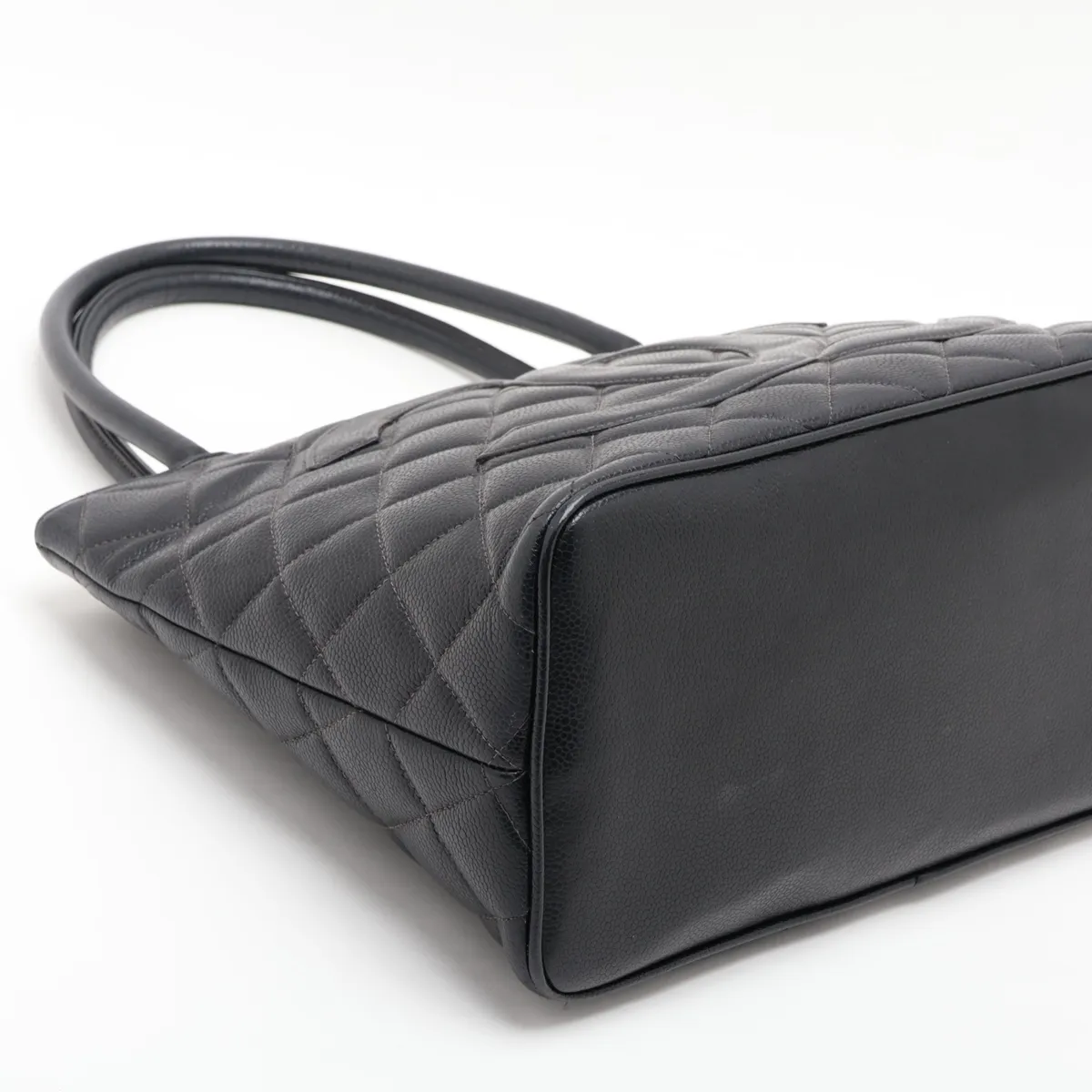 Reissue Caviar Skin Tote Bag, Black with Gold Hardware, 5421333, Series 5 — view 4