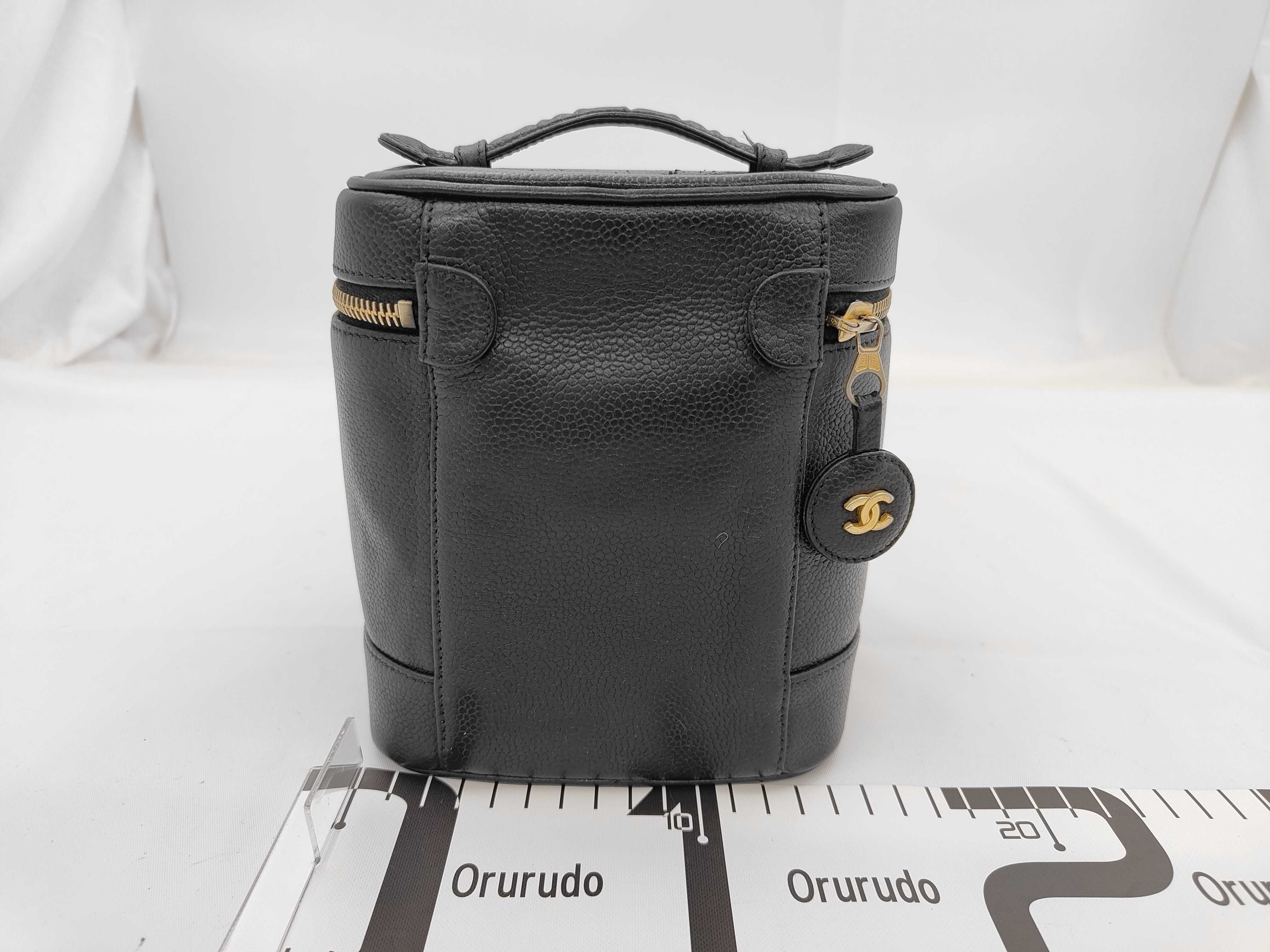 Vanity Bag, Black Caviar Leather — view 2
