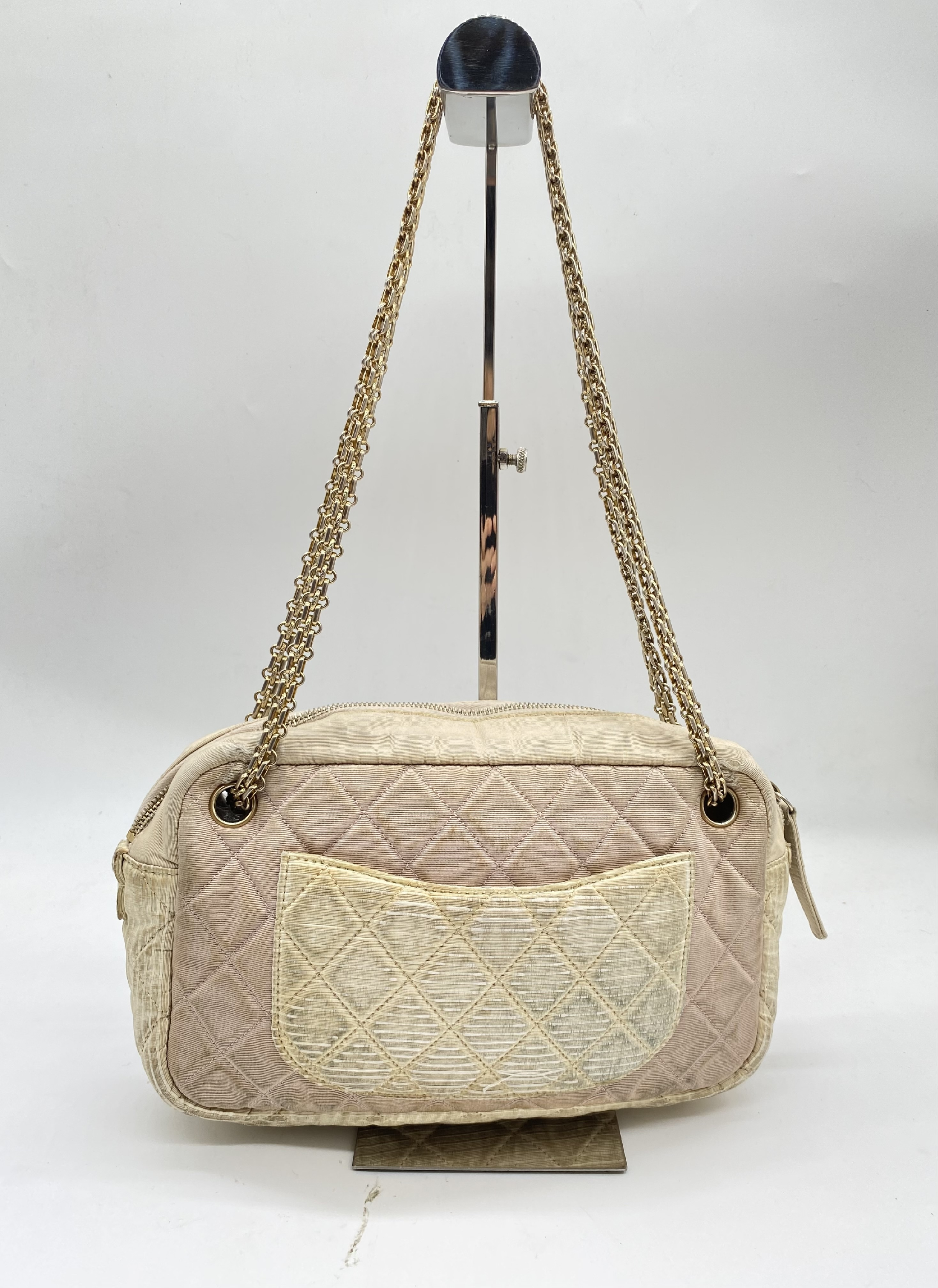 Matelassé 2.55 Canvas Shoulder Bag (with seal, serial number in the 12s) — view 2