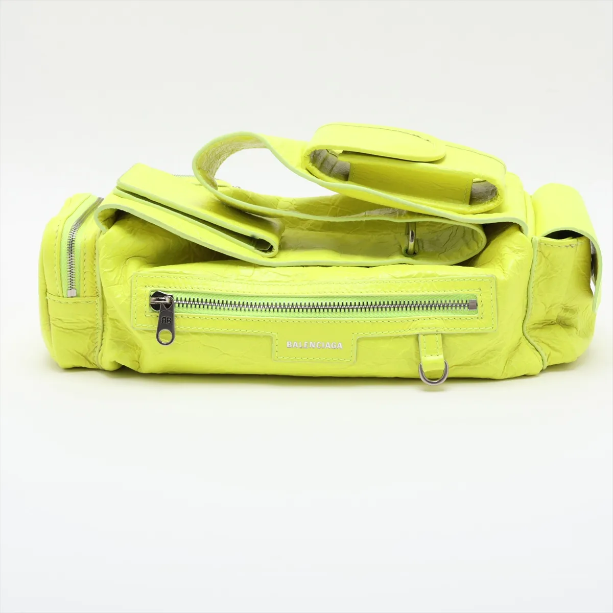 Superbusy Leather Shoulder Bag, Yellow, 762516