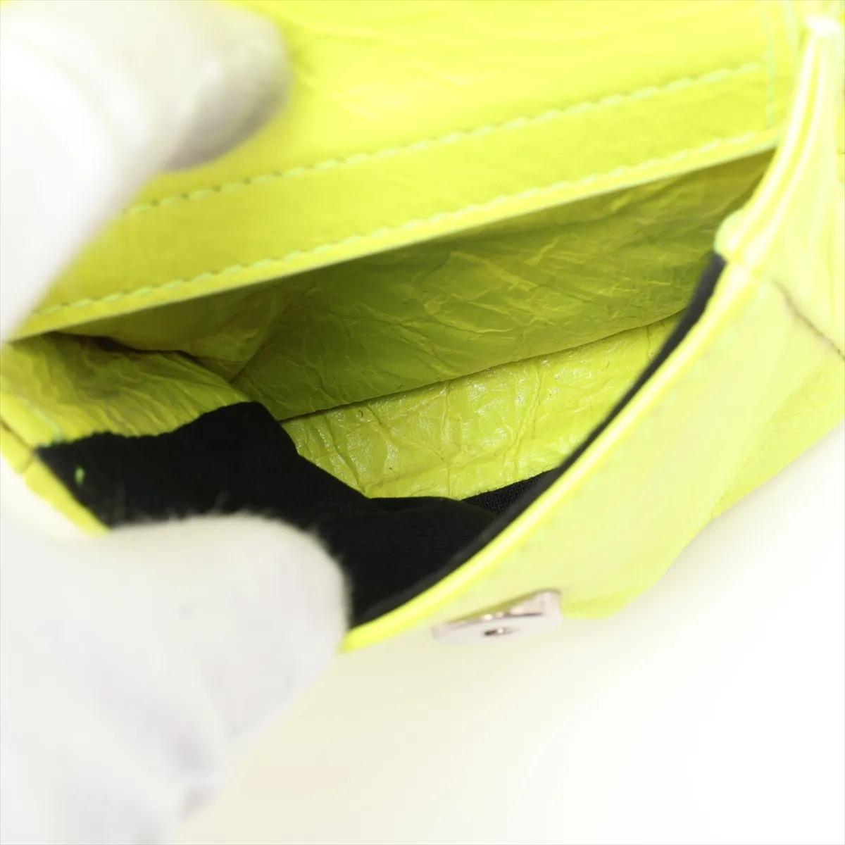 Superbusy Leather Shoulder Bag, Yellow, 762516 — view 11