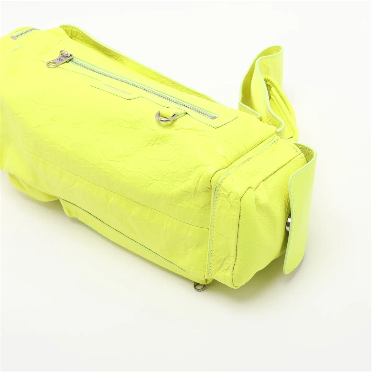 Superbusy Leather Shoulder Bag, Yellow, 762516 — view 3
