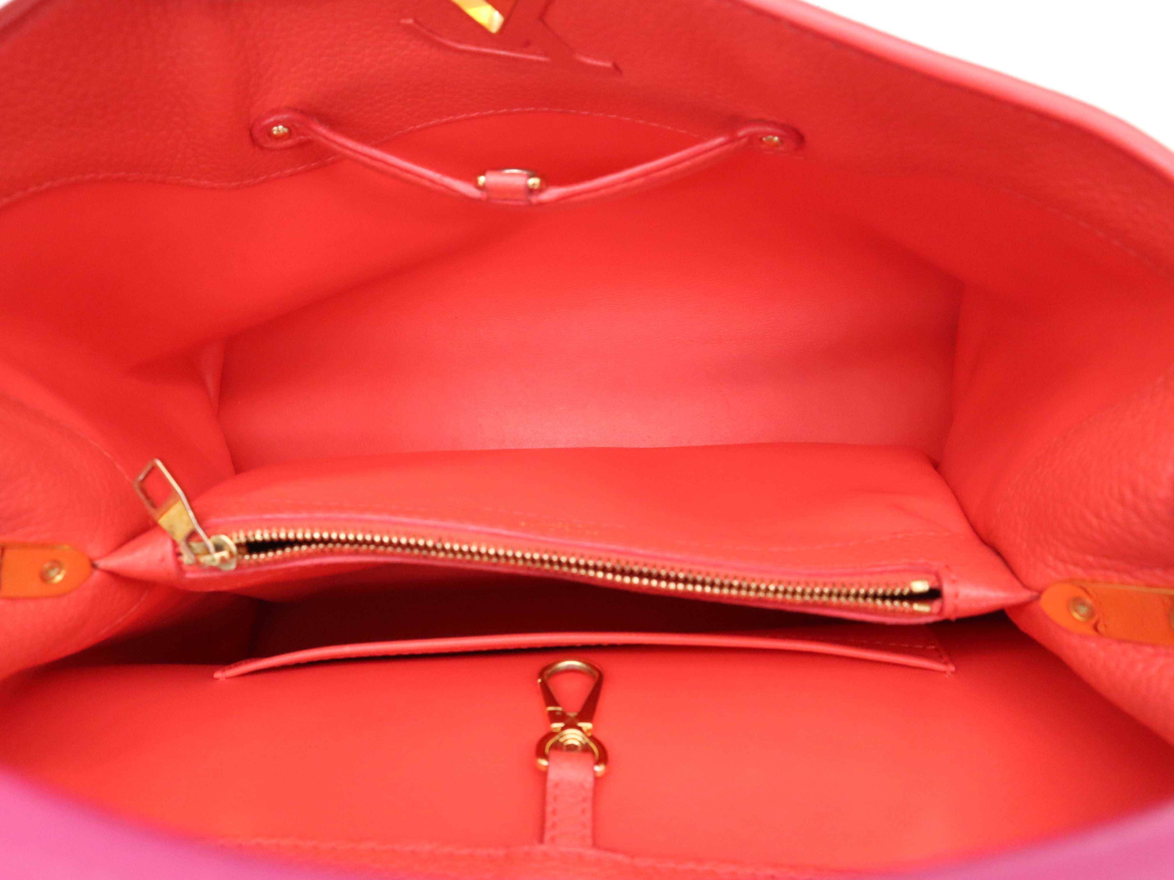 M94631 Taurillon Capucines MM Fuchsia Pink Handbag — view 11