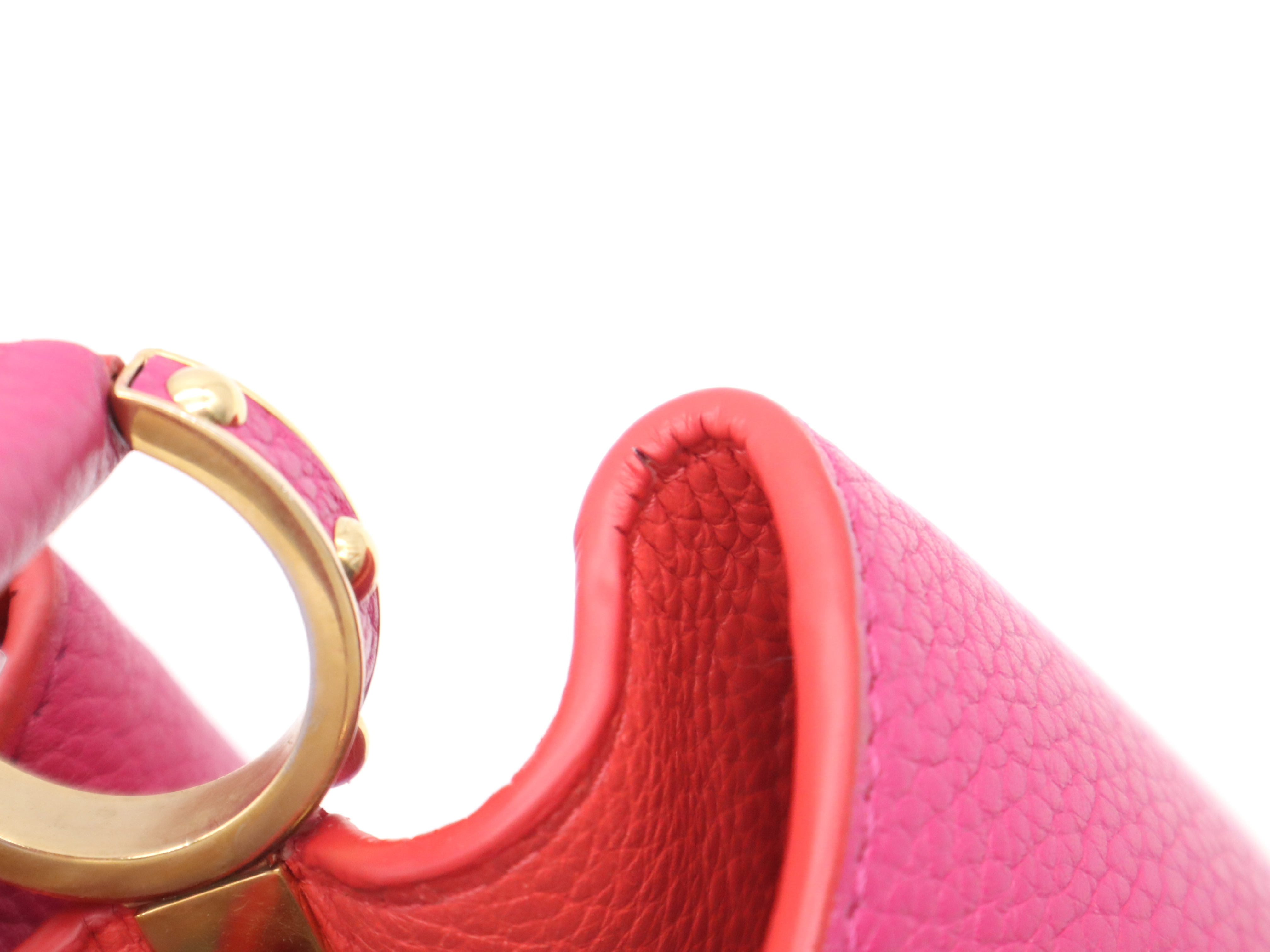 M94631 Taurillon Capucines MM Fuchsia Pink Handbag — view 10