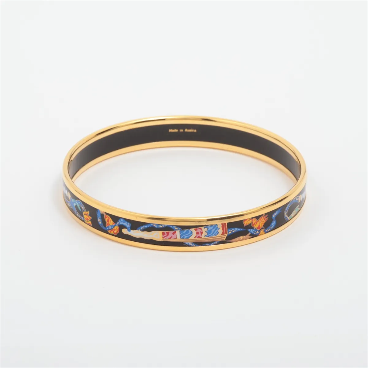 Enamel PM Bangle GP Black x Gold — view 2