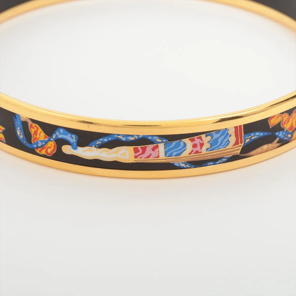 Enamel PM Bangle GP Black x Gold — view 3