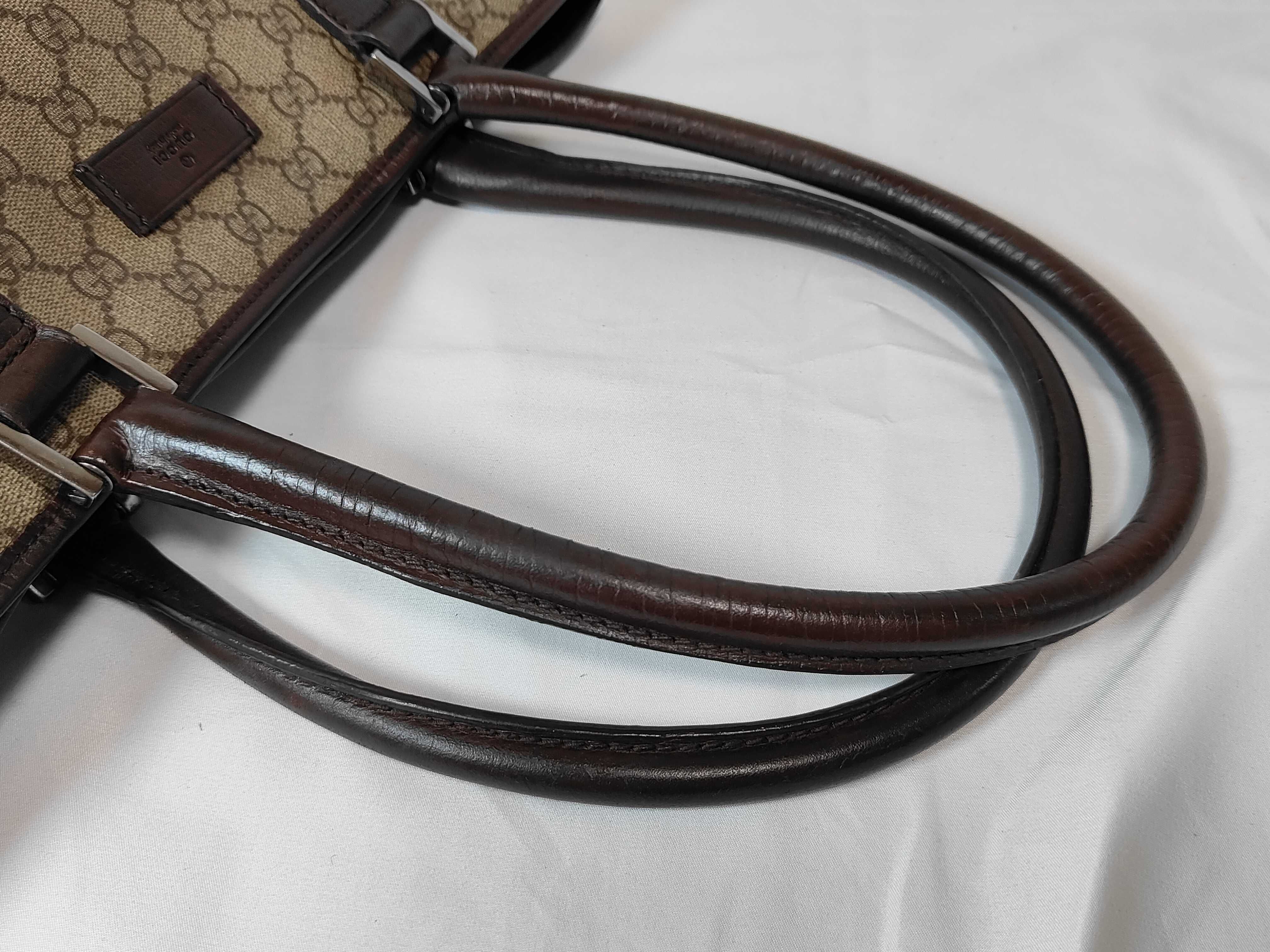 GG Supreme Shopper Bag Brown Tote Bag — view 3
