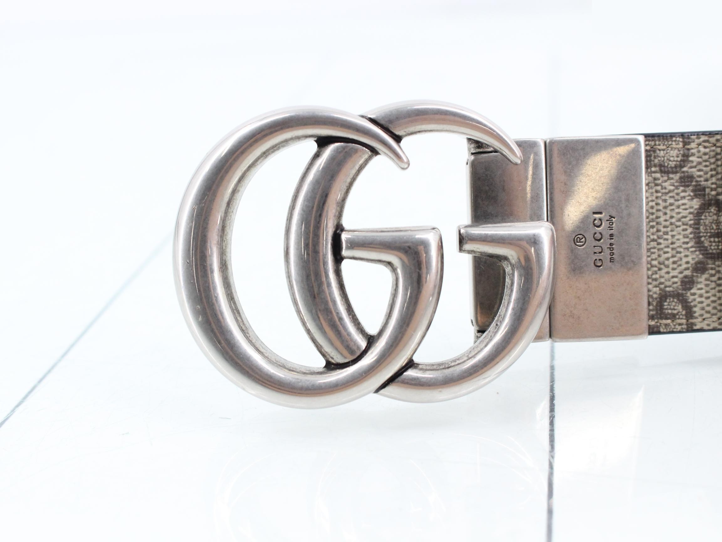 Reversible GG Supreme Canvas Belt — view 3