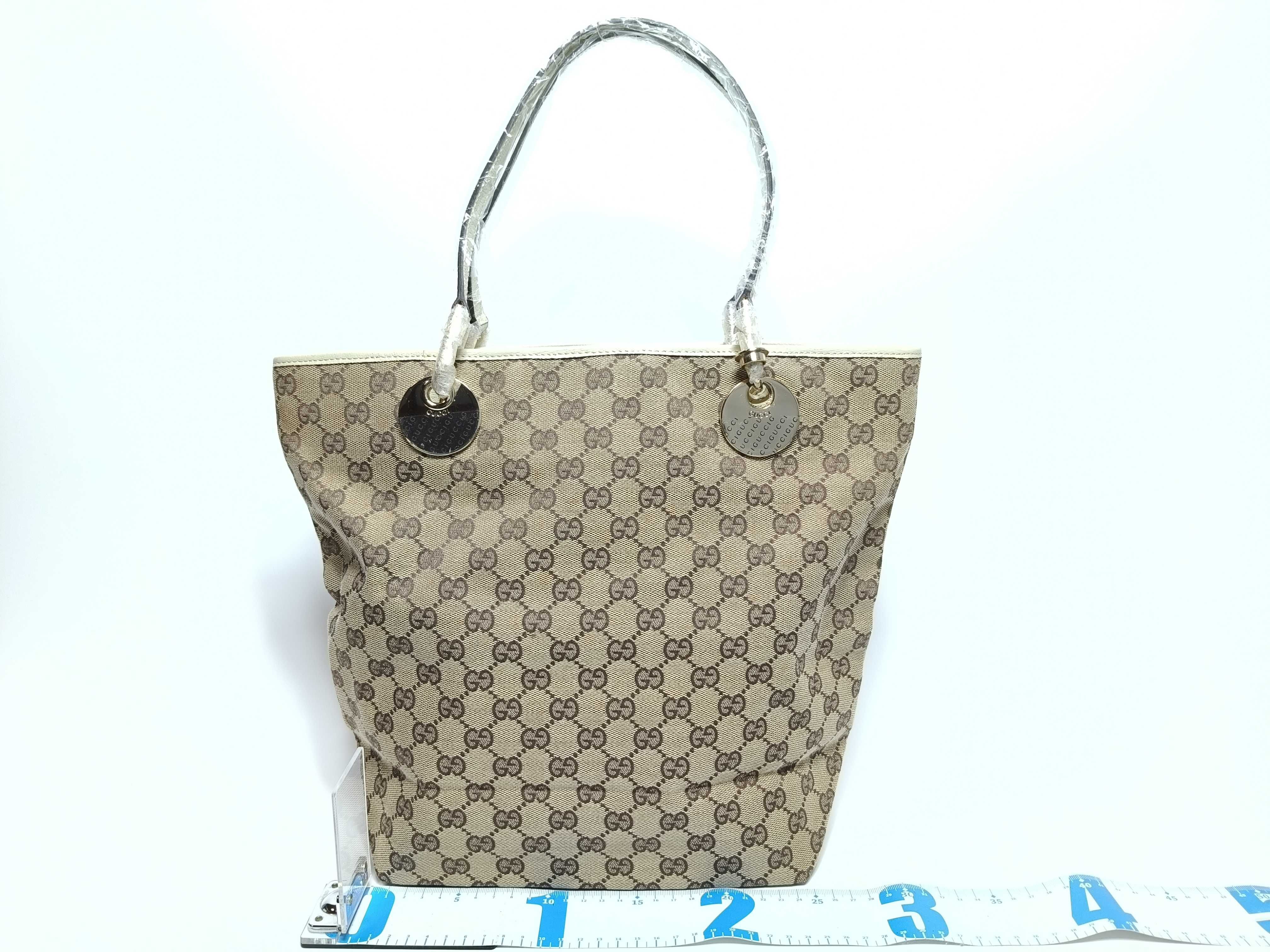 GG Canvas Tote Bag with Logo Hardware — view 2