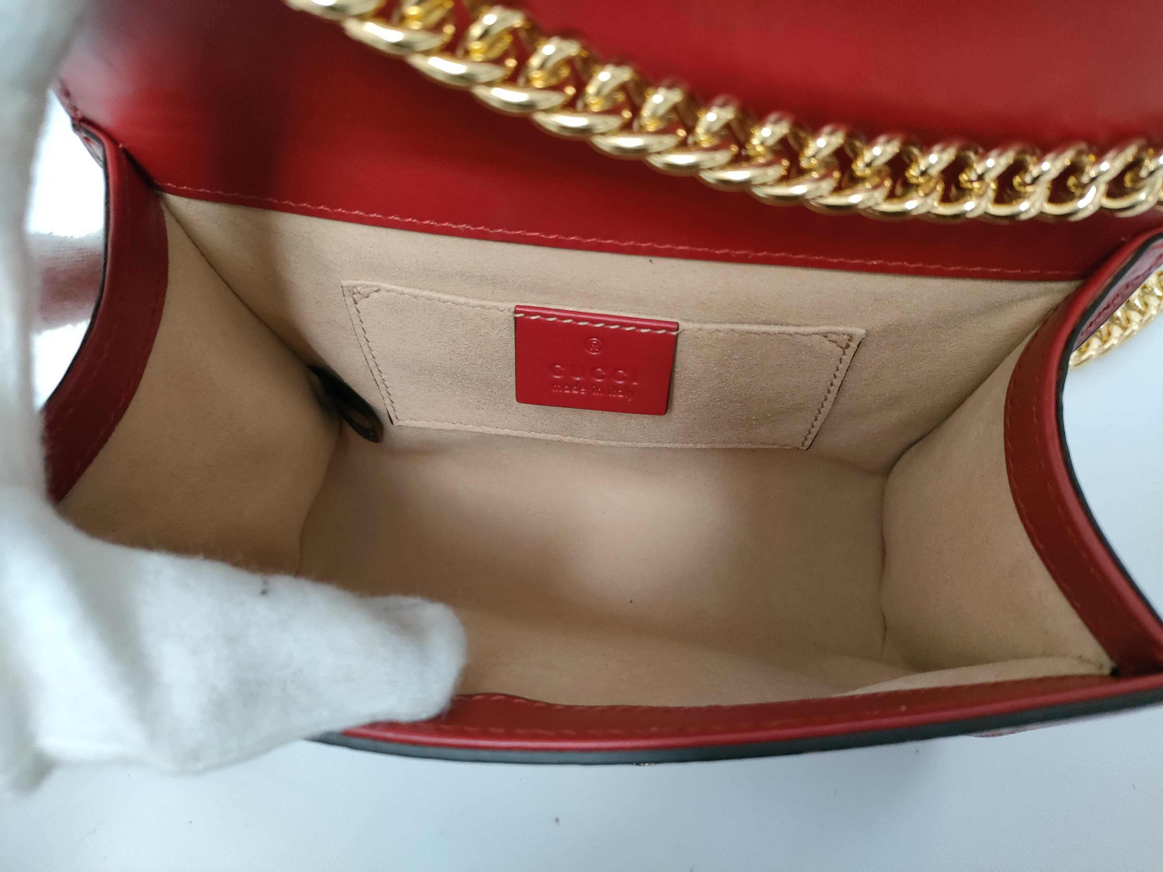 Guccissima Gucci Padlock Box Bag Red Shoulder Bag — view 11