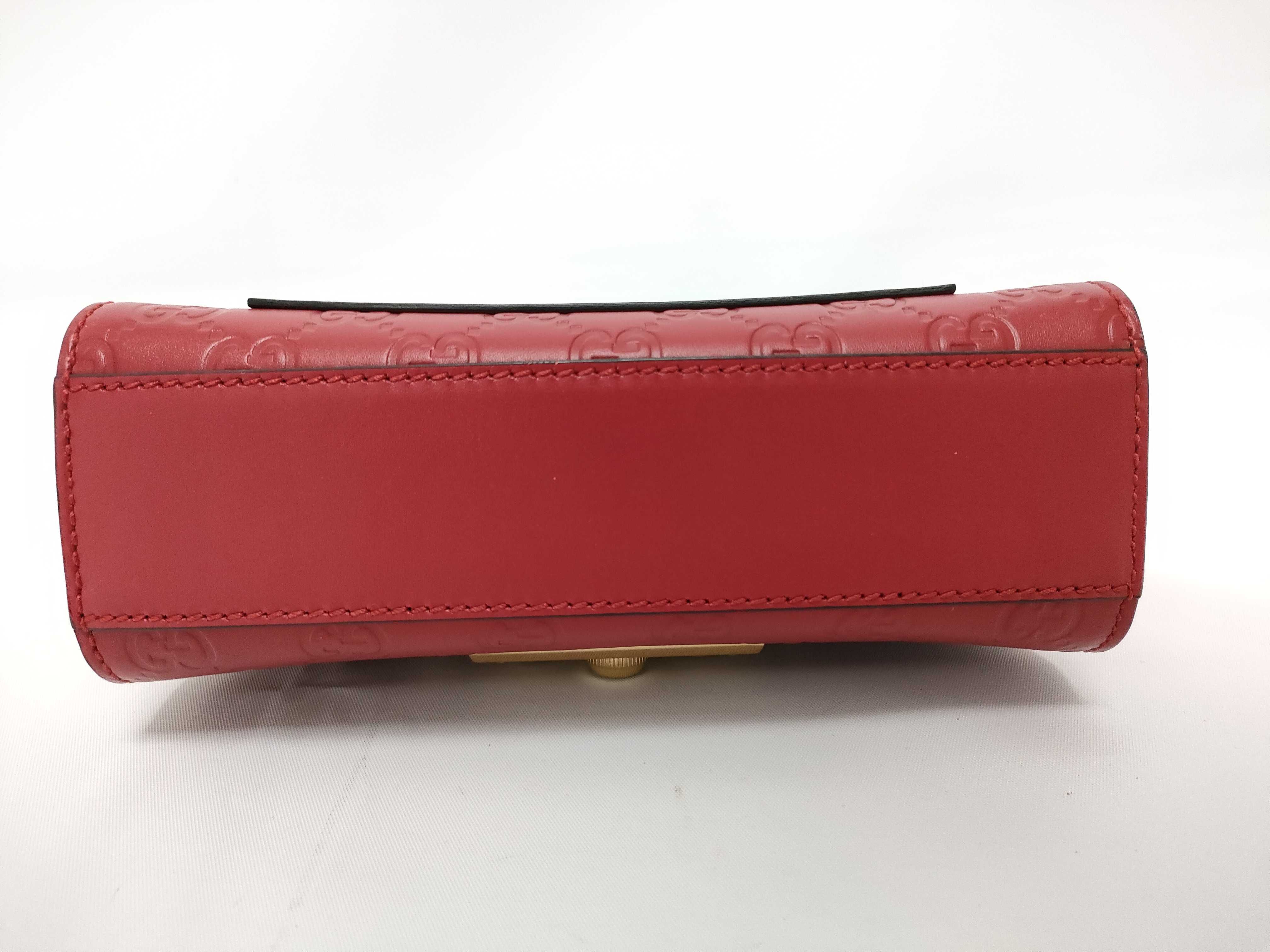 Guccissima Gucci Padlock Box Bag Red Shoulder Bag — view 3