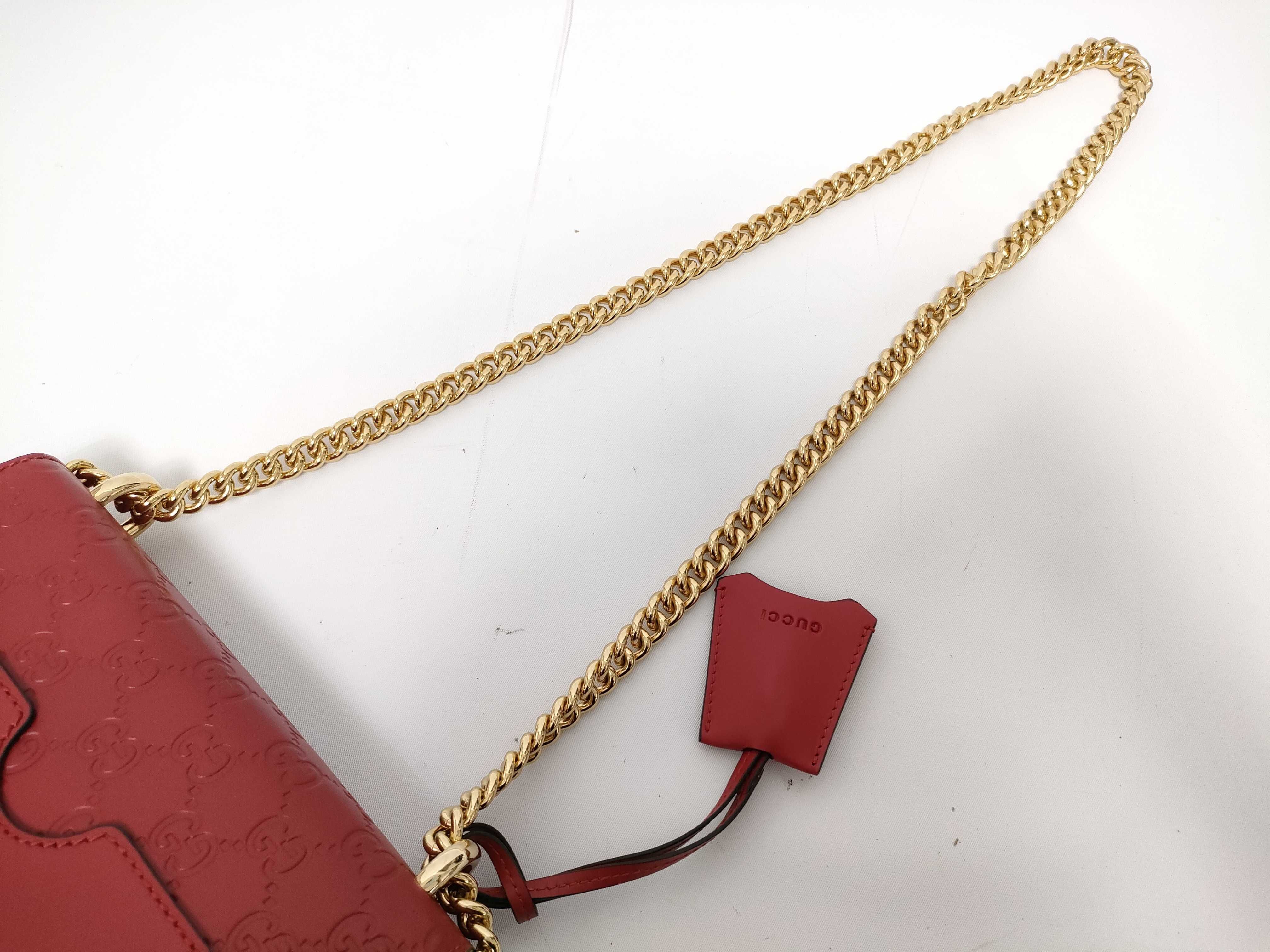 Guccissima Gucci Padlock Box Bag Red Shoulder Bag — view 6