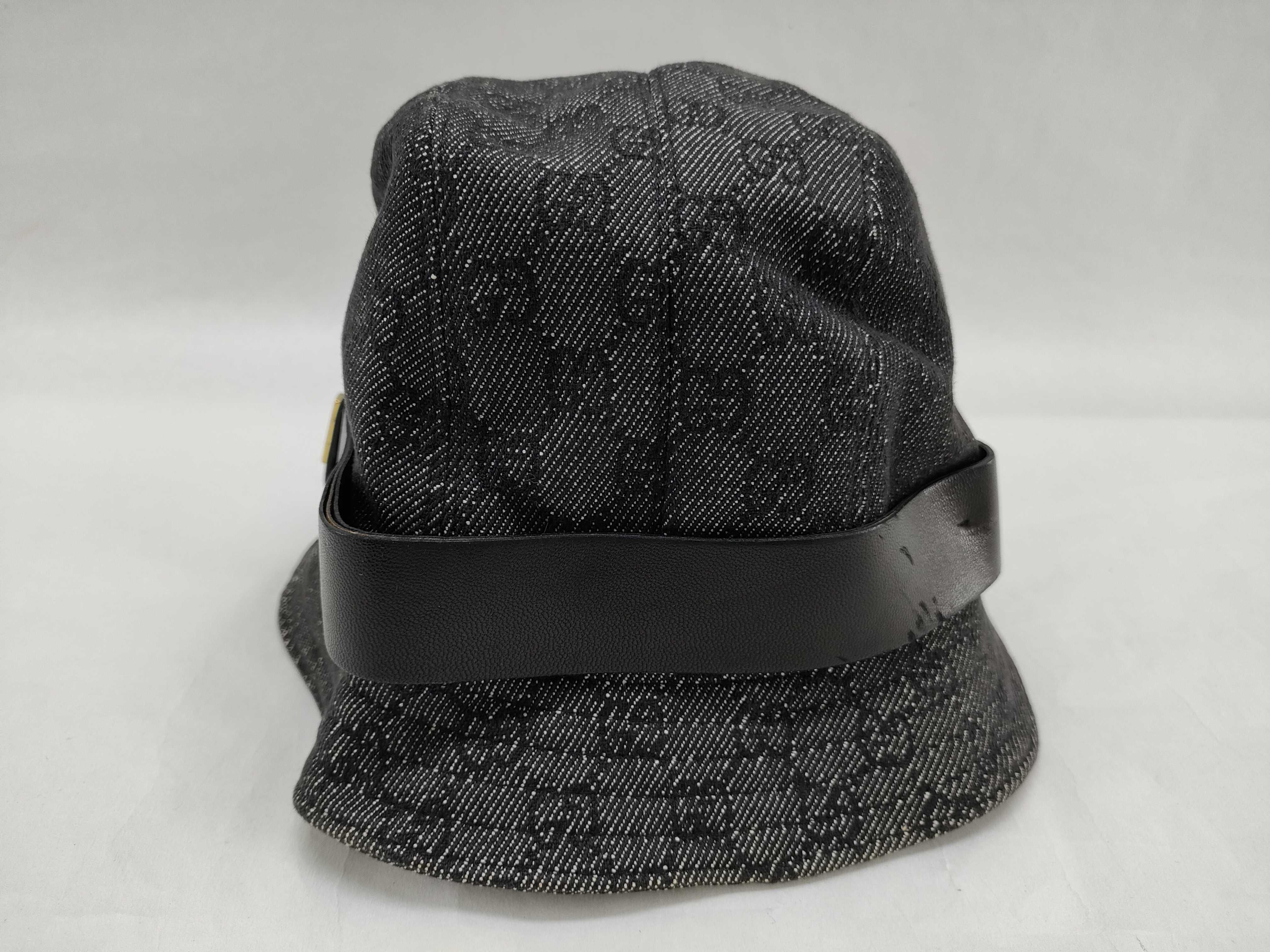 GG Canvas Leather Hat M (Other Accessories) — view 3
