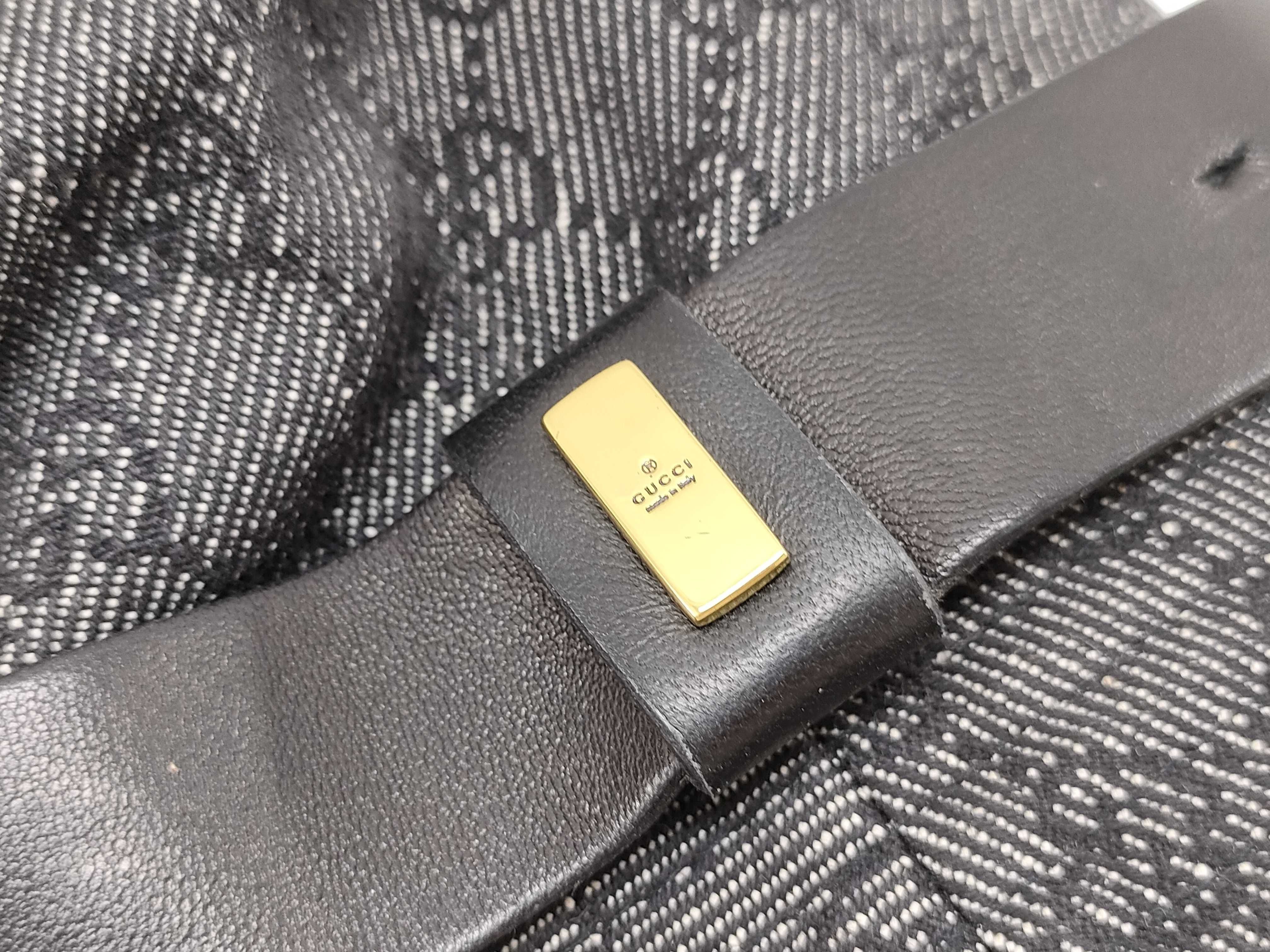 GG Canvas Leather Hat M (Other Accessories) — view 9