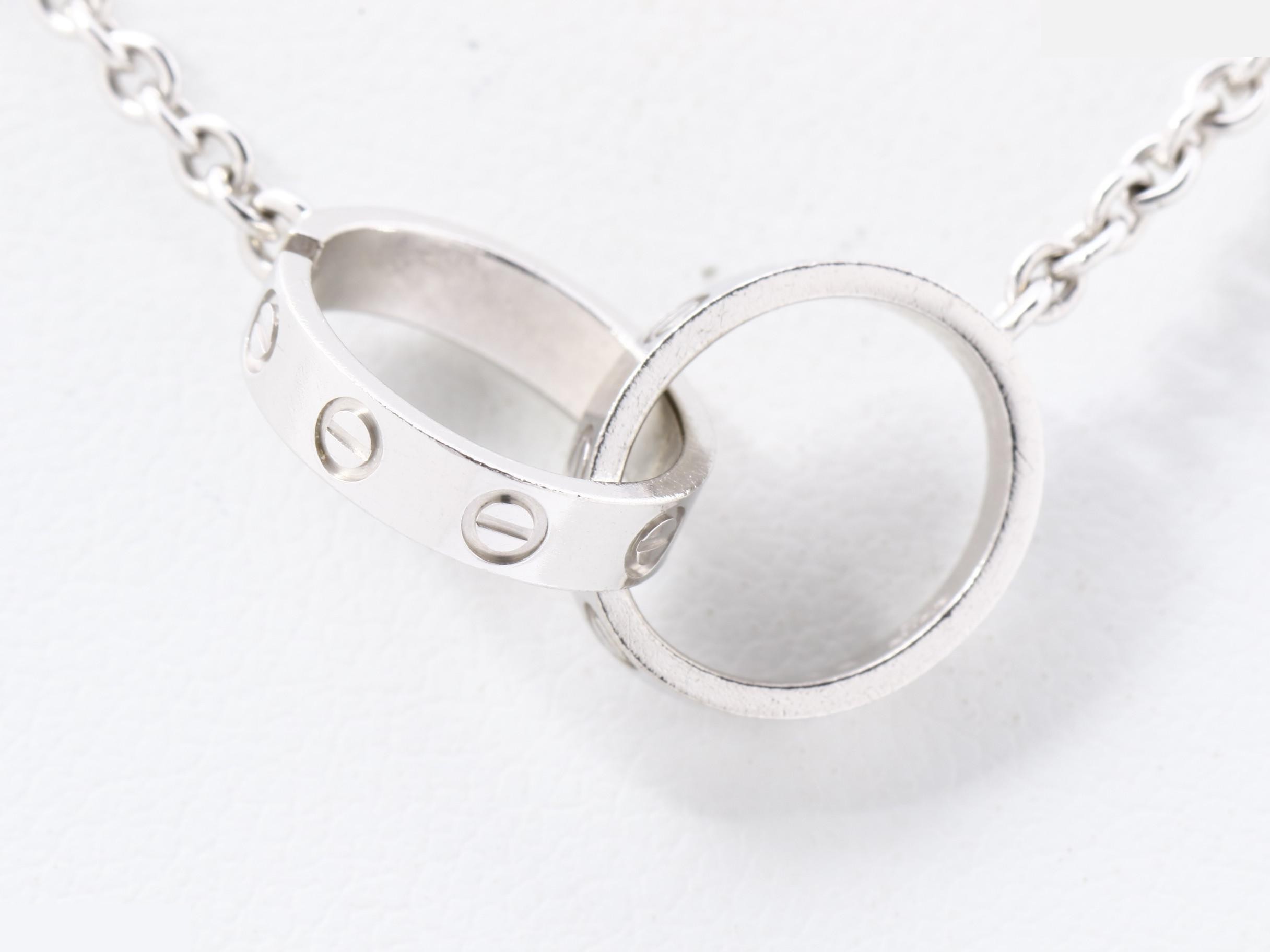 Love Series (Precious Metal) Necklace/Pendant, 750WG, 7.5g, 42cm — view 2
