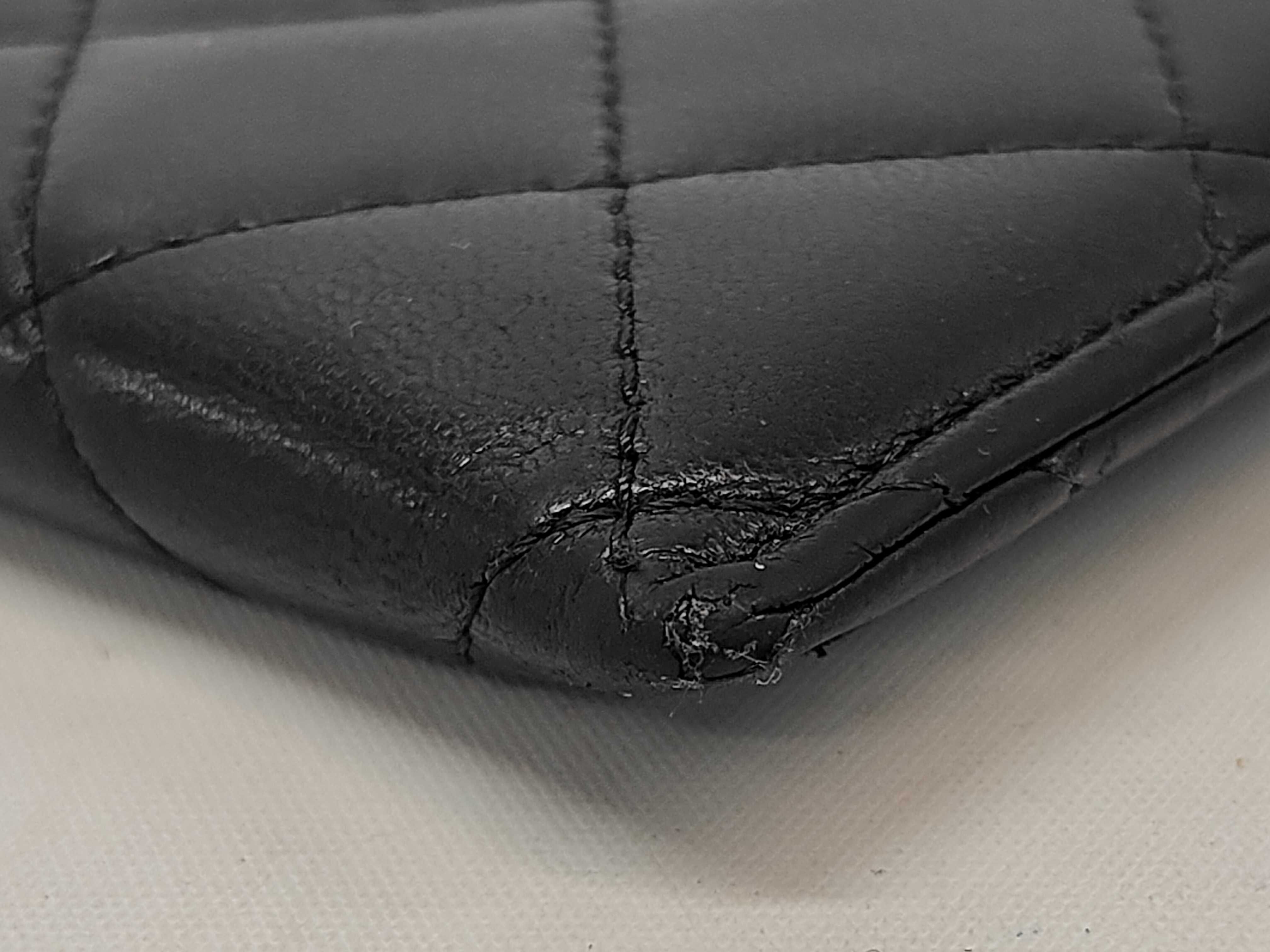 Calfskin Card Case, Matelassé Coco Leather, Silver Hardware, Card Case — view 3