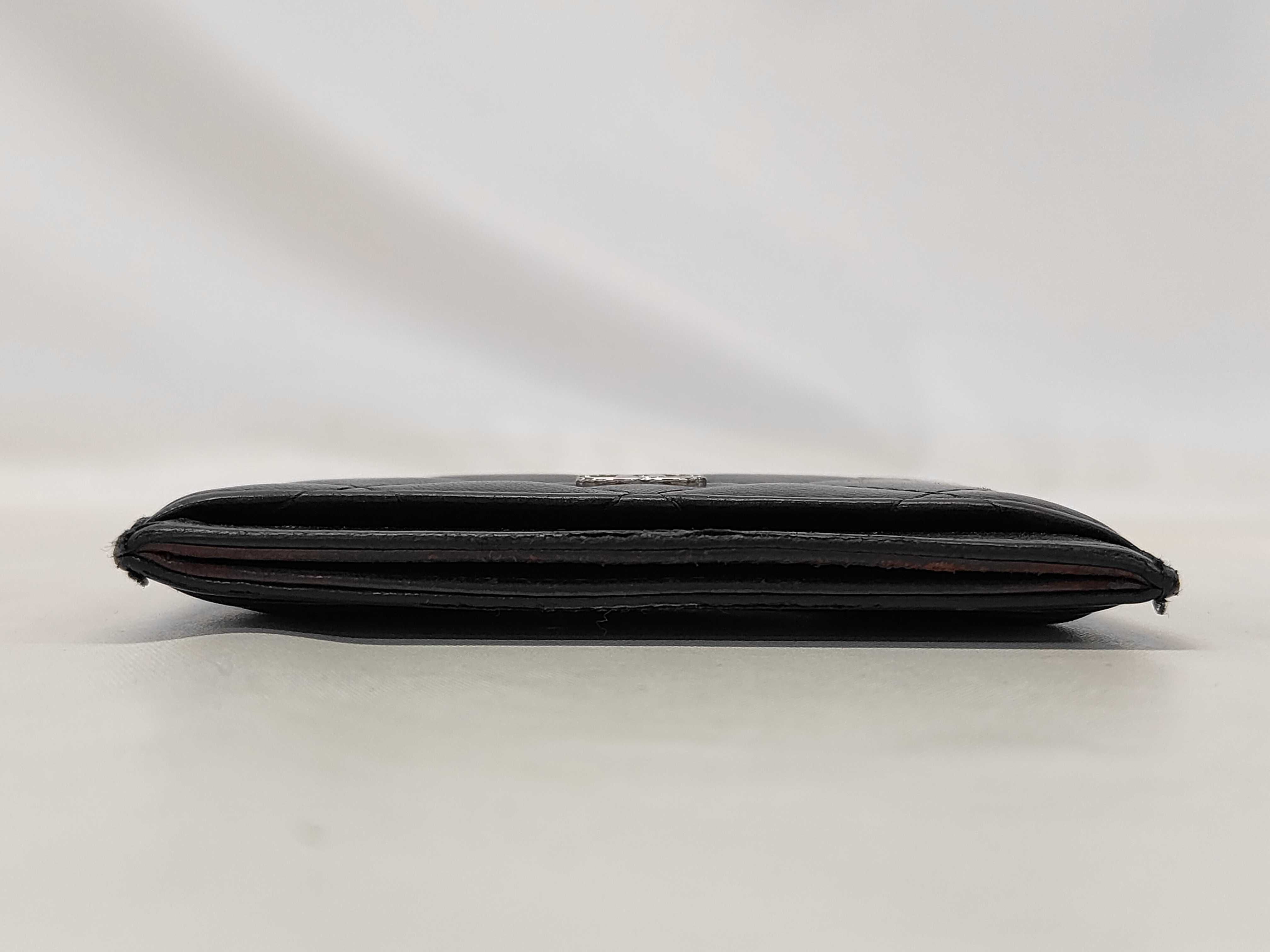 Calfskin Card Case, Matelassé Coco Leather, Silver Hardware, Card Case — view 6
