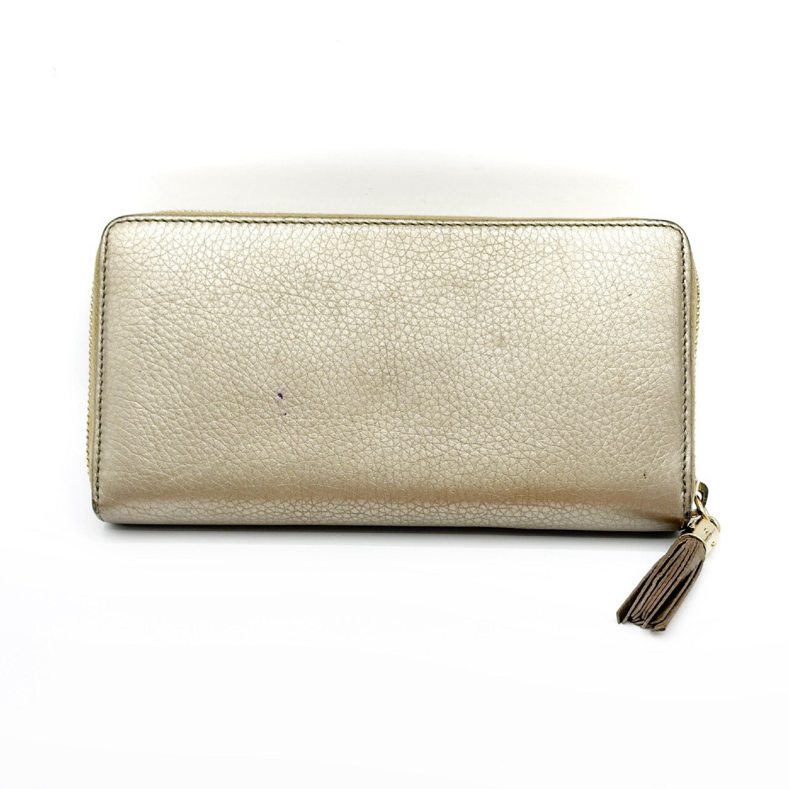 Soho Round Zip Wallet Gold — view 2