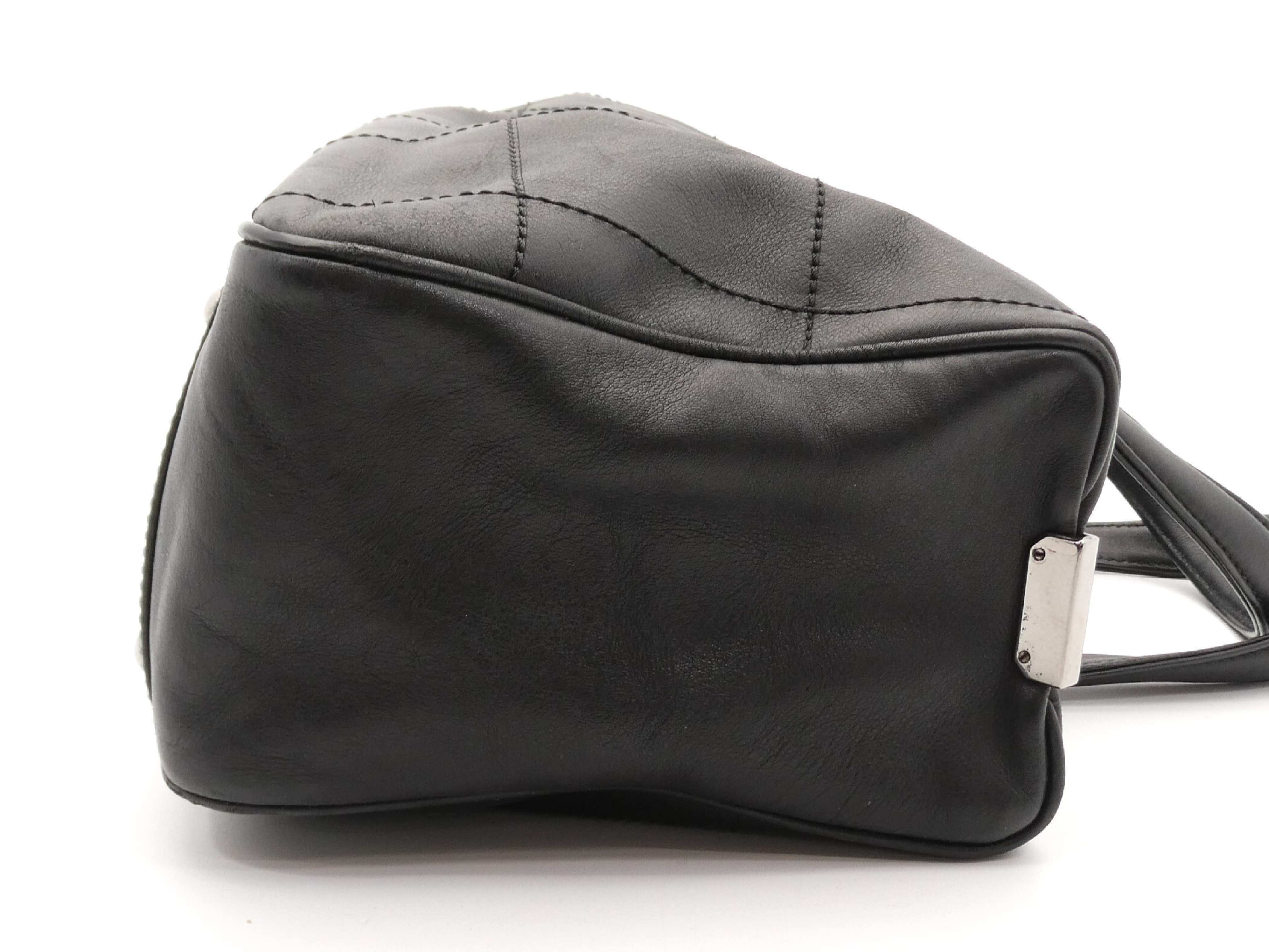 Chocolate Bar Coco Mark Leather Handbag — view 4